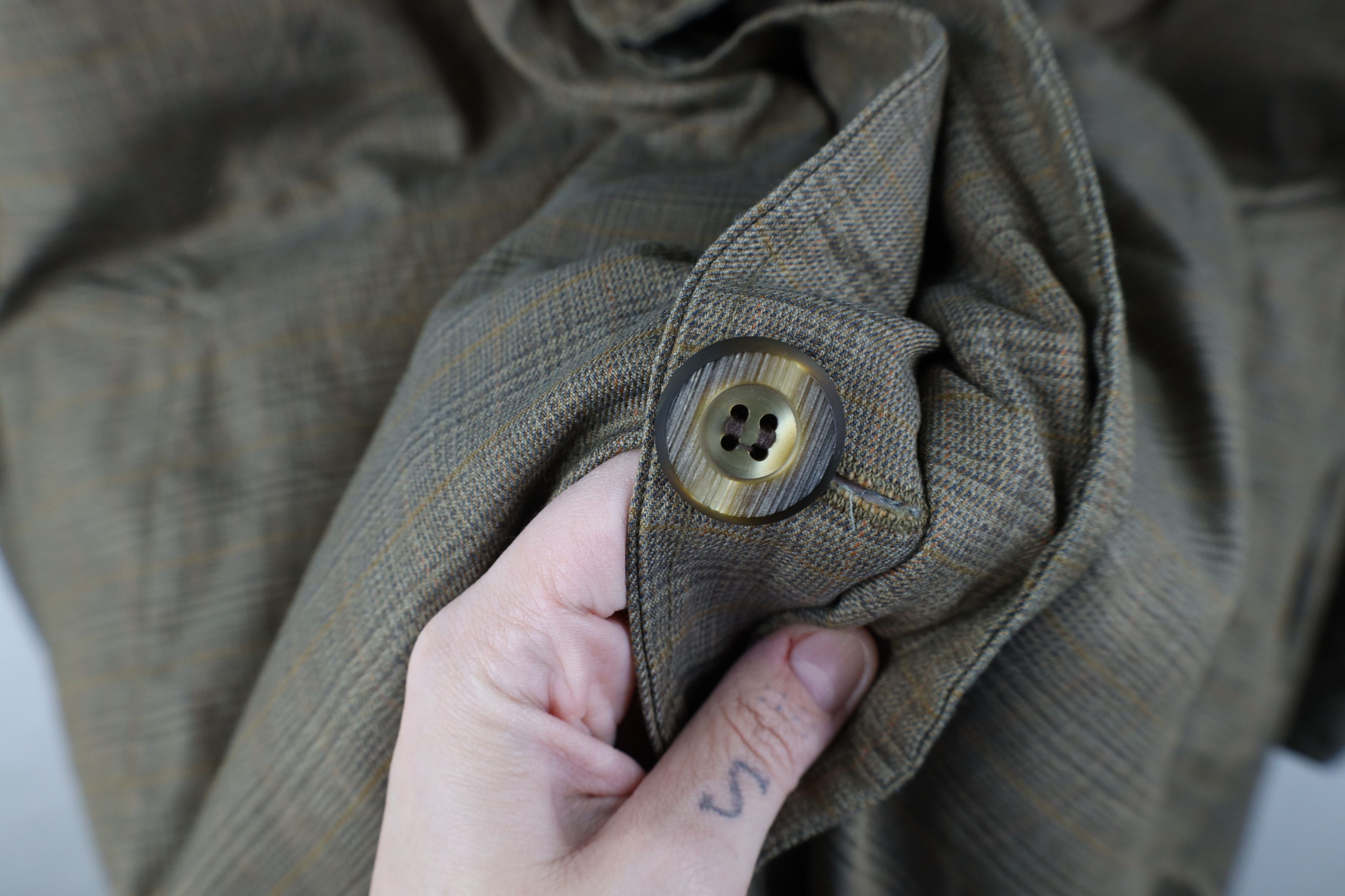 Vintage Vintage 60s 70s Streetwear Trench Coat Rain Jacket Plaid Size US XL / EU 56 / 4 - 7 Thumbnail