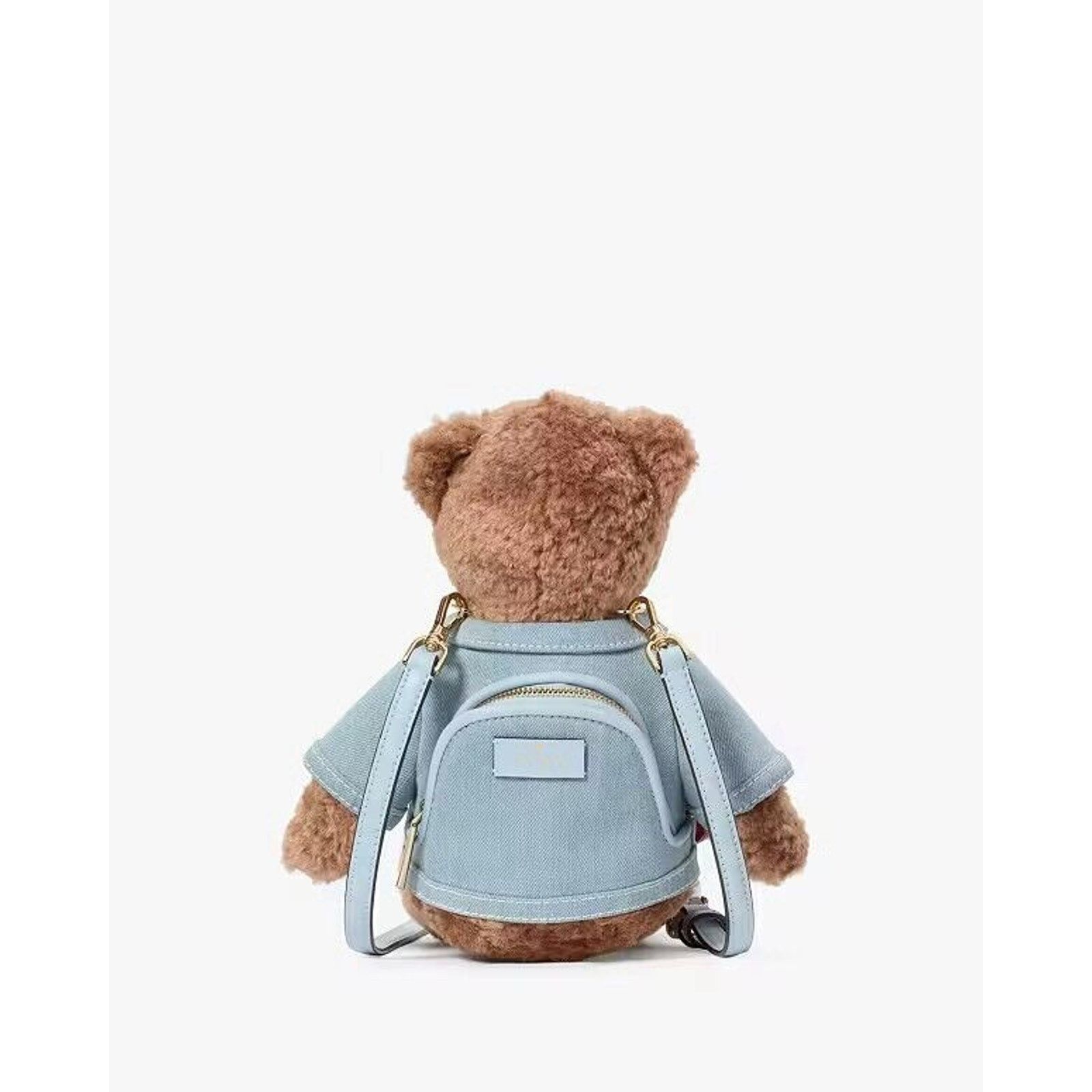Kate Spade NWT Kate Spade Katie Bear Denim 3D Teddy Bear Crossbody Bag Size ONE SIZE - 6 Thumbnail