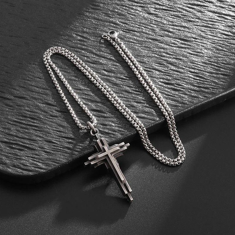 Jewelry × Vintage Multi-Layered Cross Pendant Necklace Size ONE SIZE - 3 Thumbnail