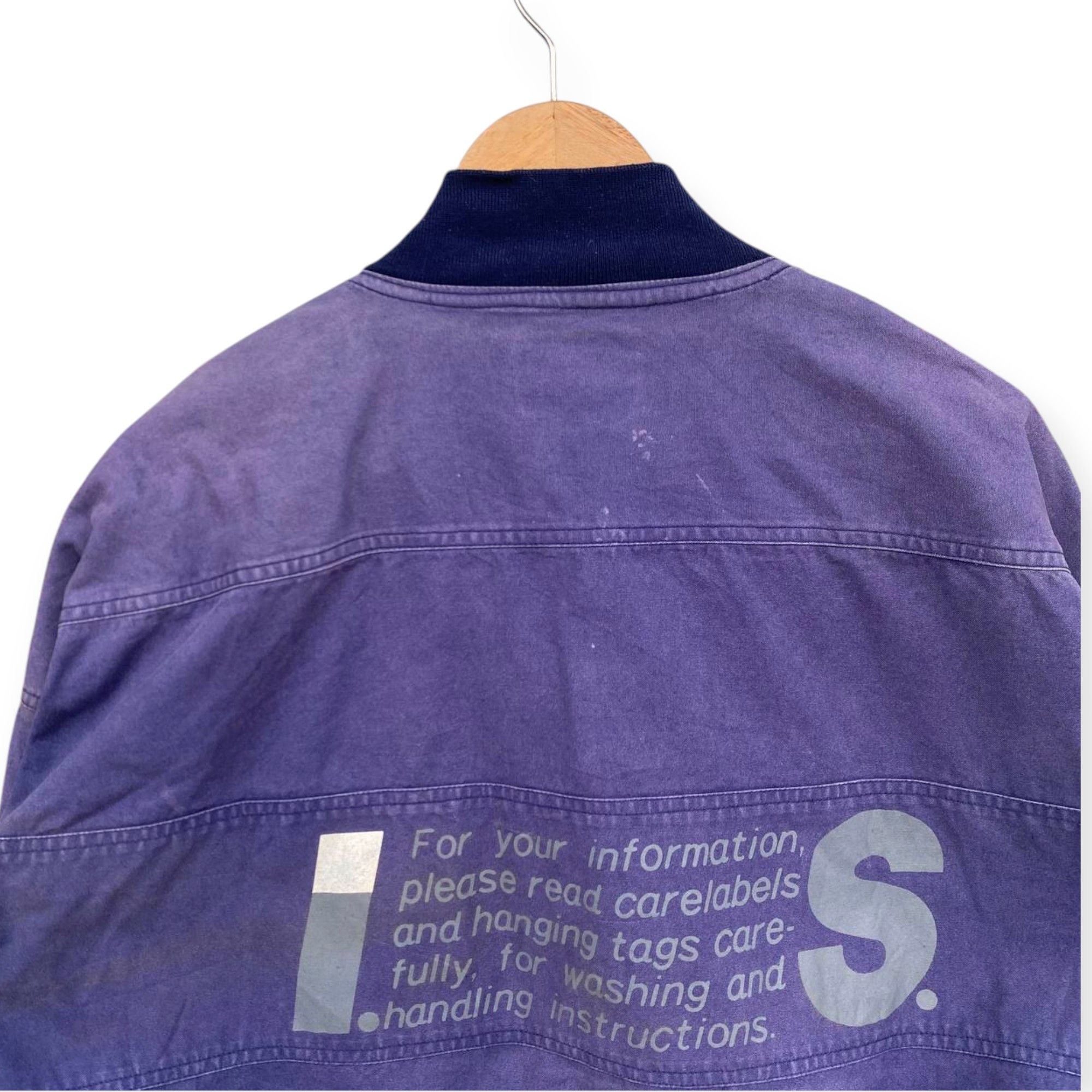 Issey Miyake WORN VINTAGE 80S ISSEY MIYAKE CARE INSTRUCTION FADED PURPLE Size US M / EU 48-50 / 2 - 15 Thumbnail