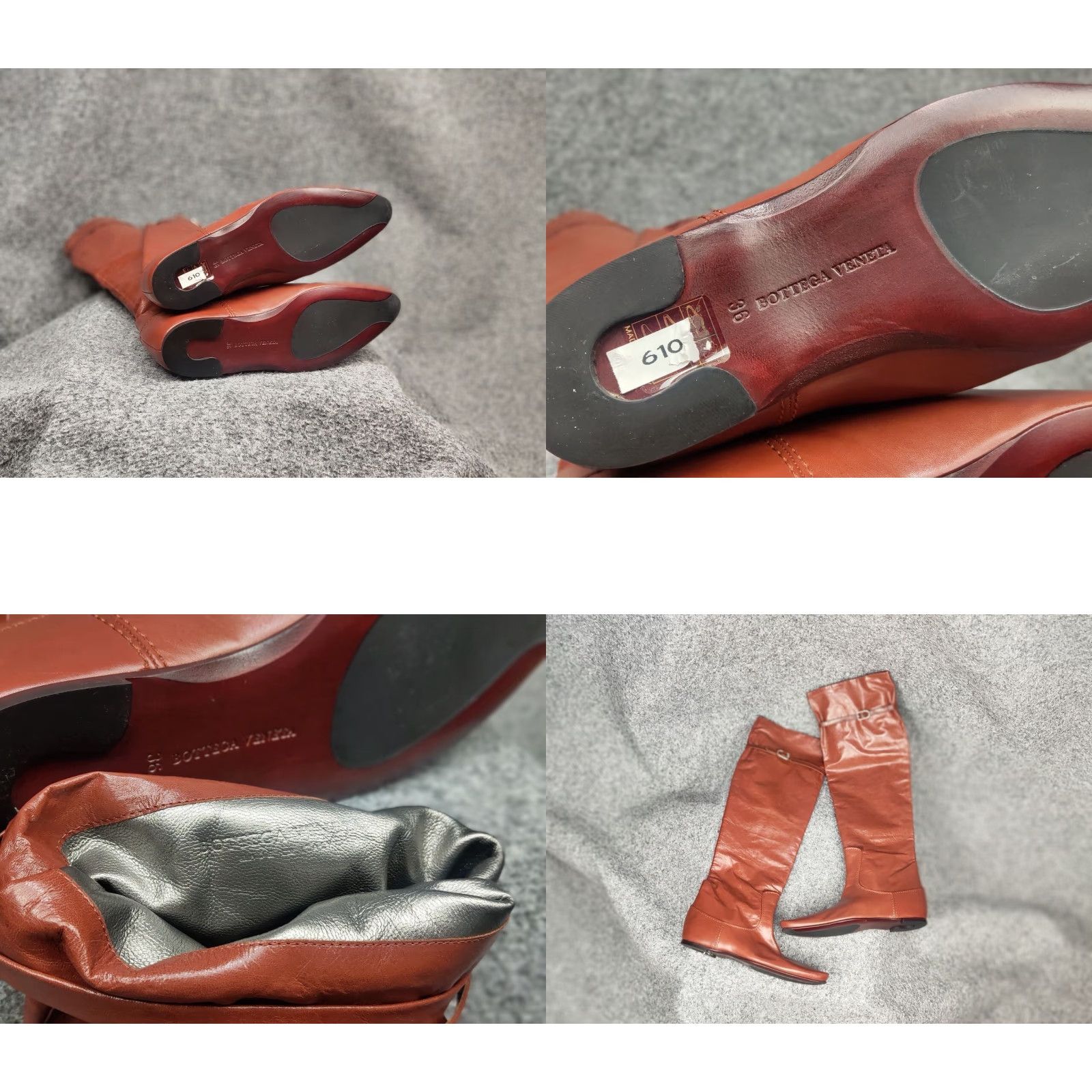 Bottega Veneta VINTAGE? Wait no. Rare Bottega Veneta High Riding Brown leather Boots Size US 6 / IT 36 - 10 Thumbnail