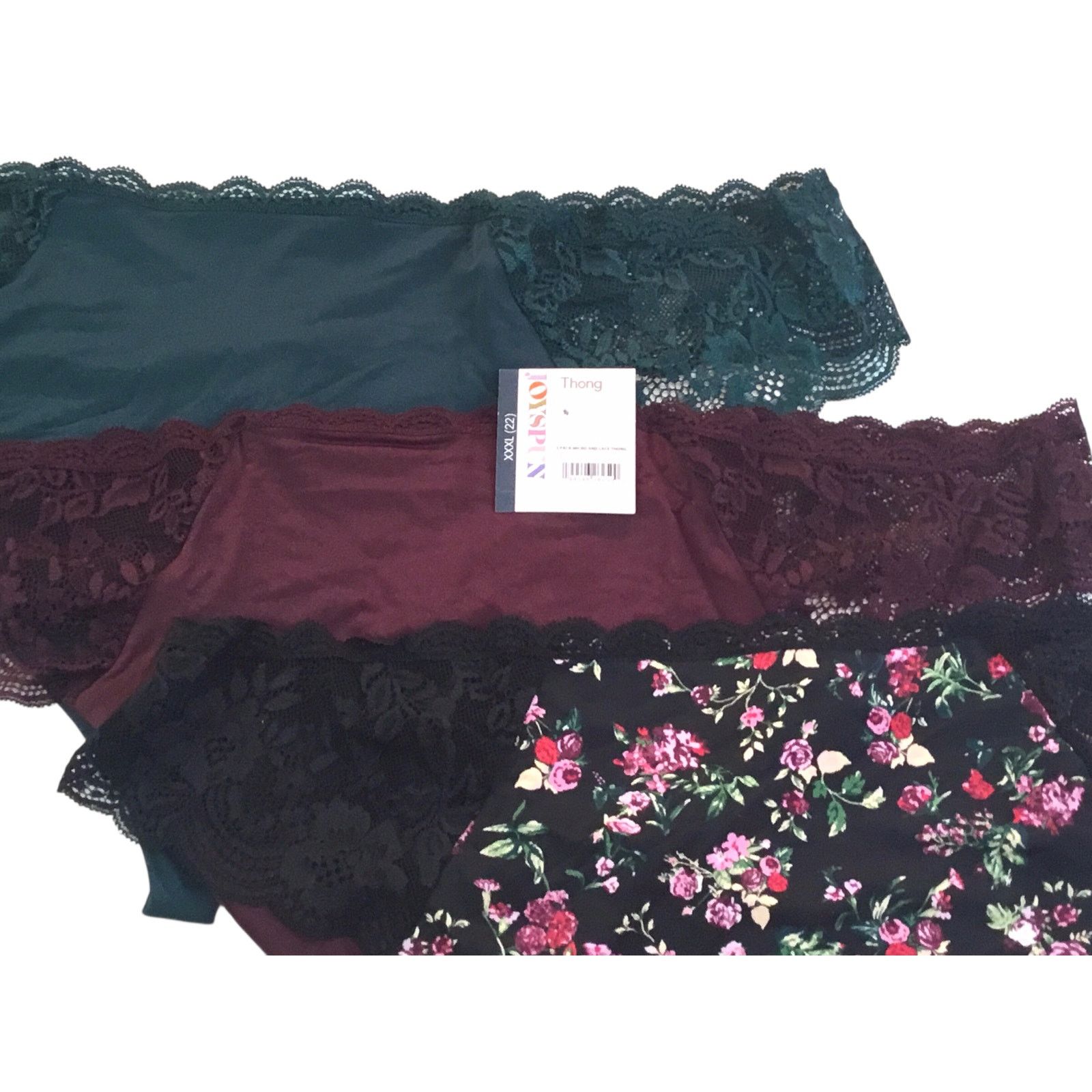 Other Joyspun Panties Size XXXL Thong NWT 3/Pk Assortment Size 3XL Size US XXL / EU 58 / 5 - 1 Thumbnail