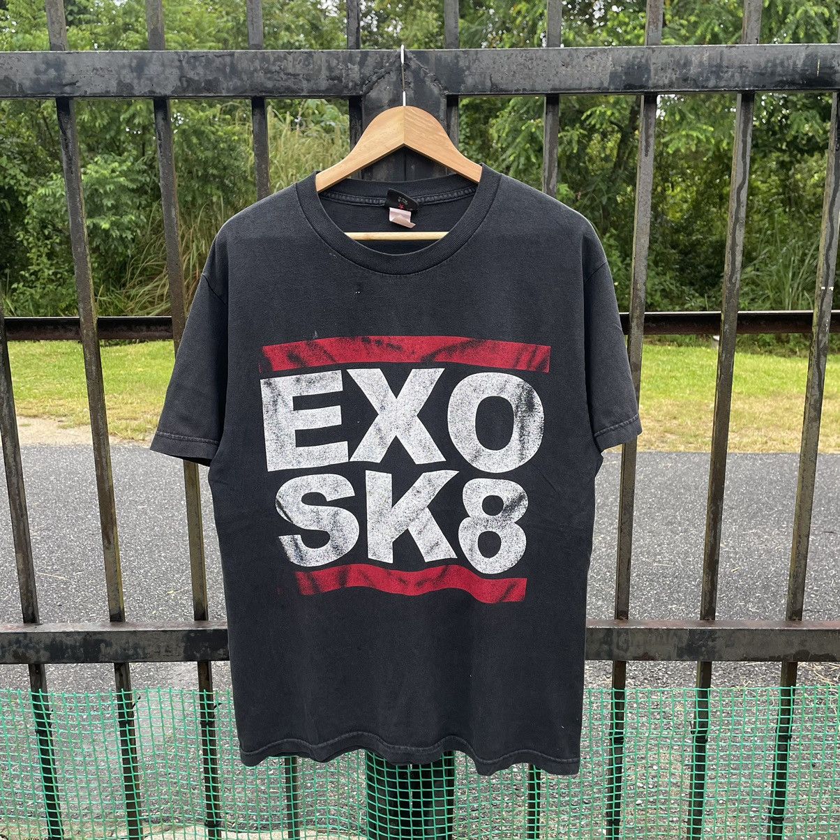 Vintage 🔥🔥Vintage EXO Big Box Logo Spellout Skateboard Tee Size US L / EU 52-54 / 3 - 1 Thumbnail