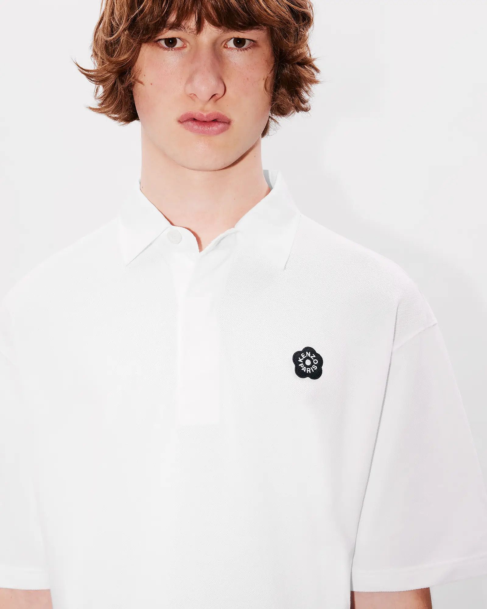 Kenzo o1s22i1n0125 Boke Flower Polo Shirt in White Size US L / EU 52-54 / 3 - 6 Thumbnail