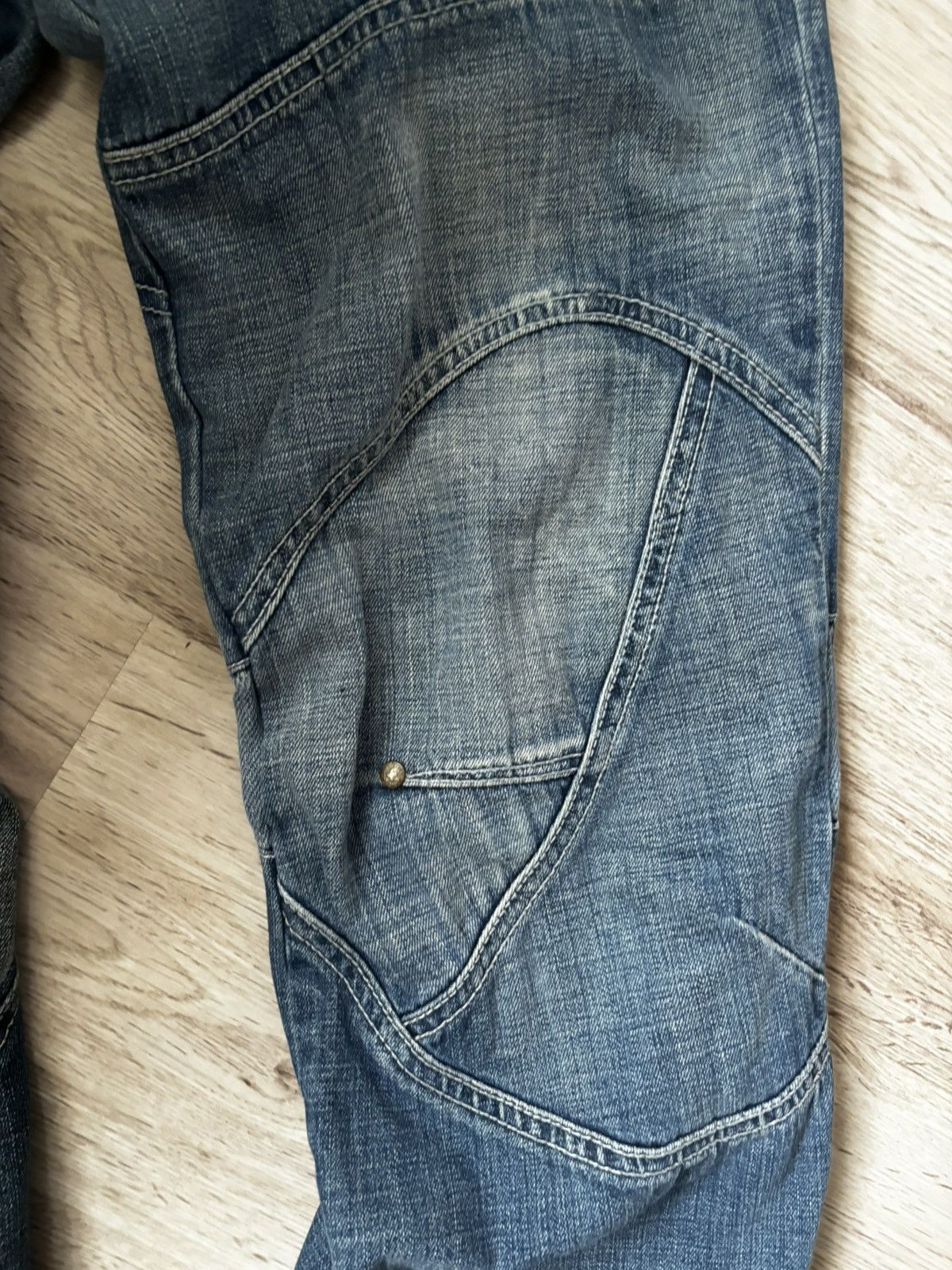 TOUGH JEANSMITH patchwork distressed jeans
