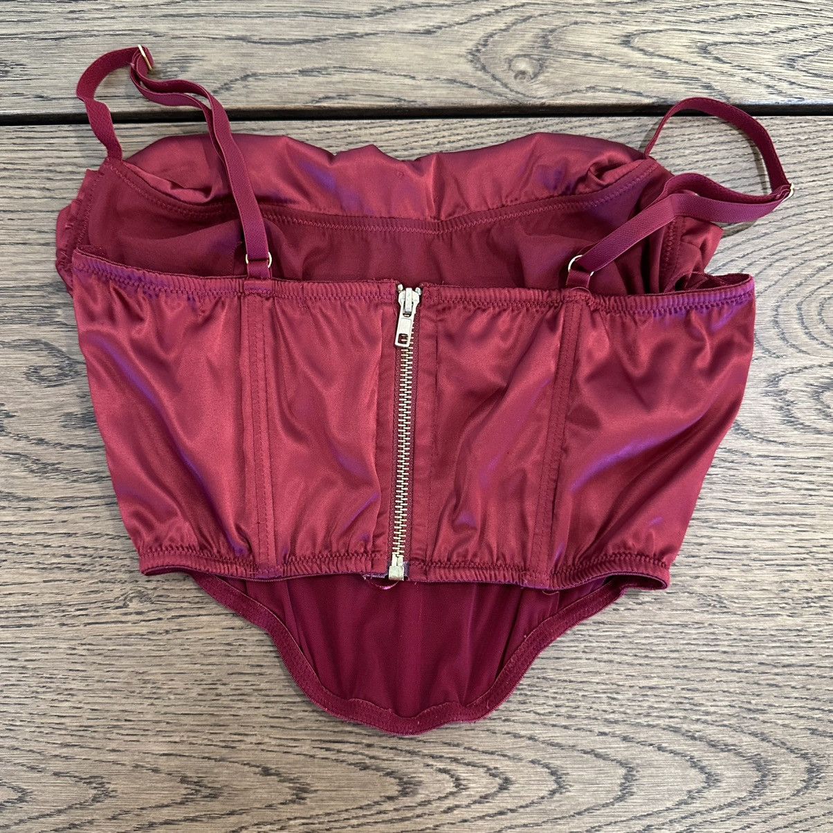 Urban Outfitters Urban Outfitters Lexi Cropped Satin Bustier Corset Crop Top Size S / US 4 / IT 40 - 2 Thumbnail
