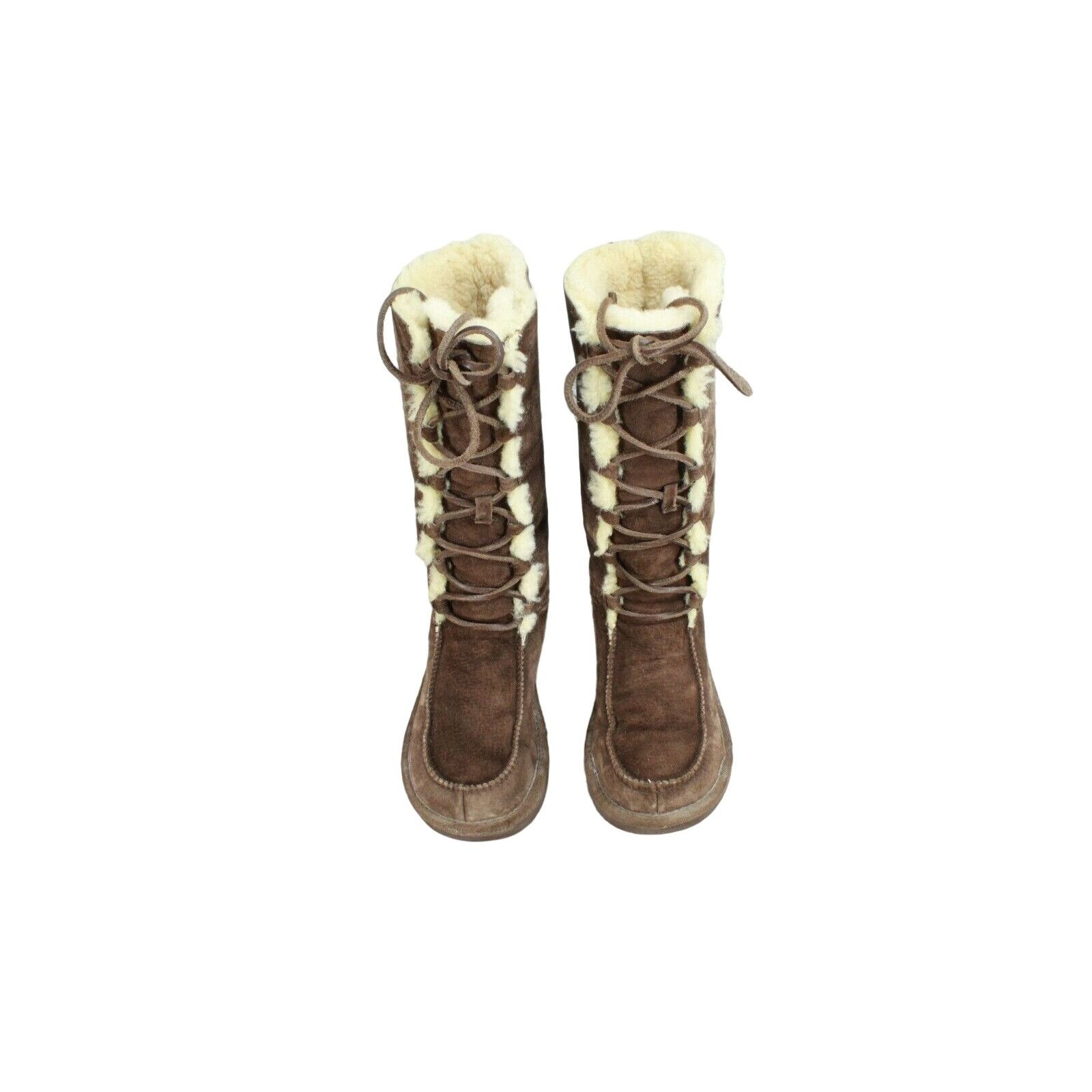 Ugg UGG Women's Tularosa Sheepskin Round Toe Tall Boots Size US 6 / IT 36 - 4 Thumbnail