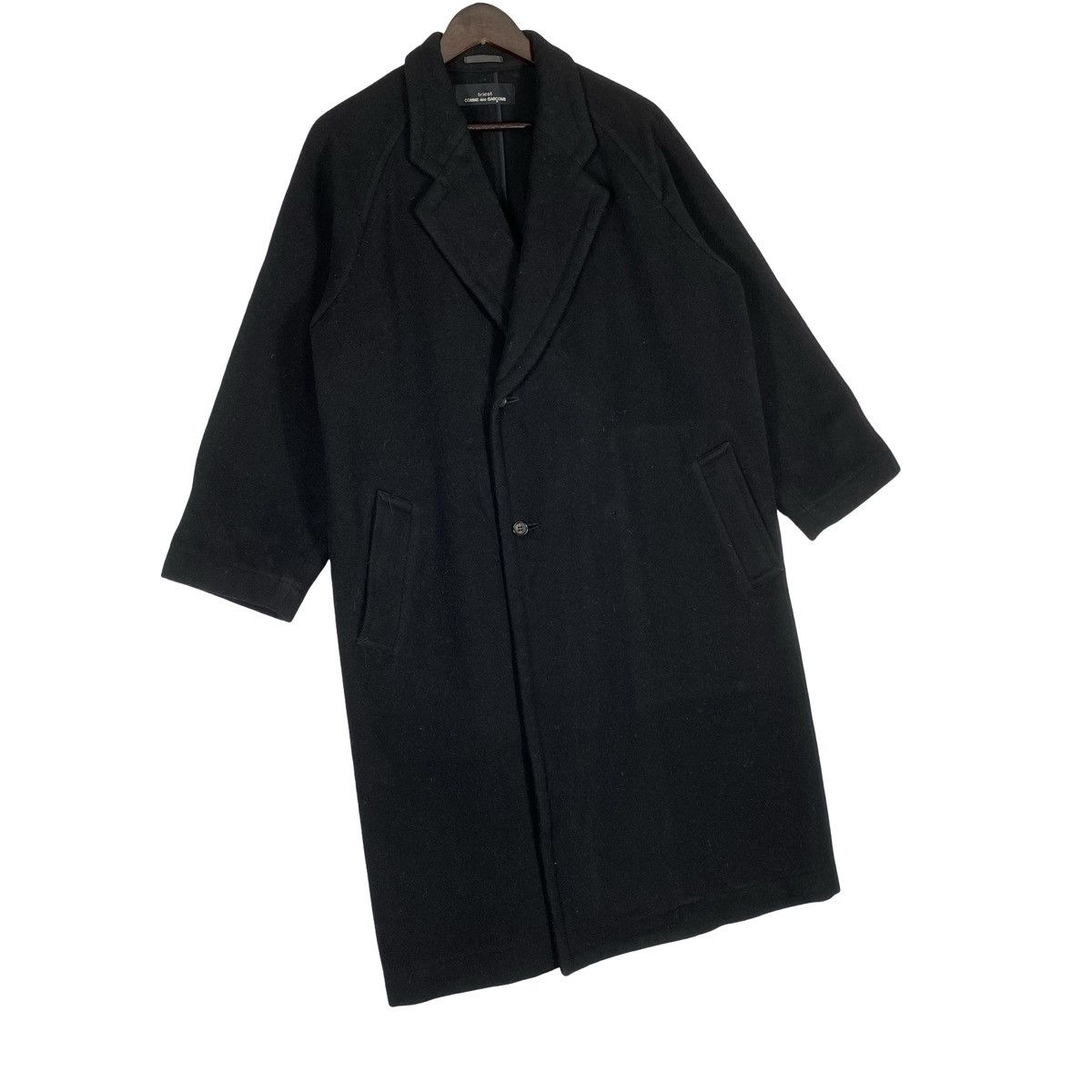 Tricot Comme des Garcons AD1989 Archive tricot COMME des GARCONS Wool Long Coat Size XL / US 12-14 / IT 48-50 - 2 Thumbnail