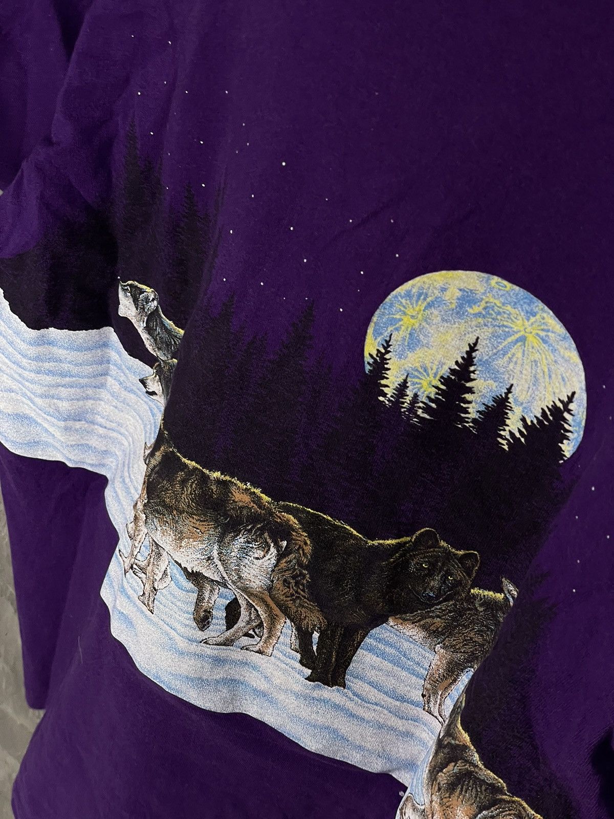 Vintage × Wild Things Vintage Wild Wolf Animal Retro Archive t-shirt Size US L / EU 52-54 / 3 - 8 Thumbnail