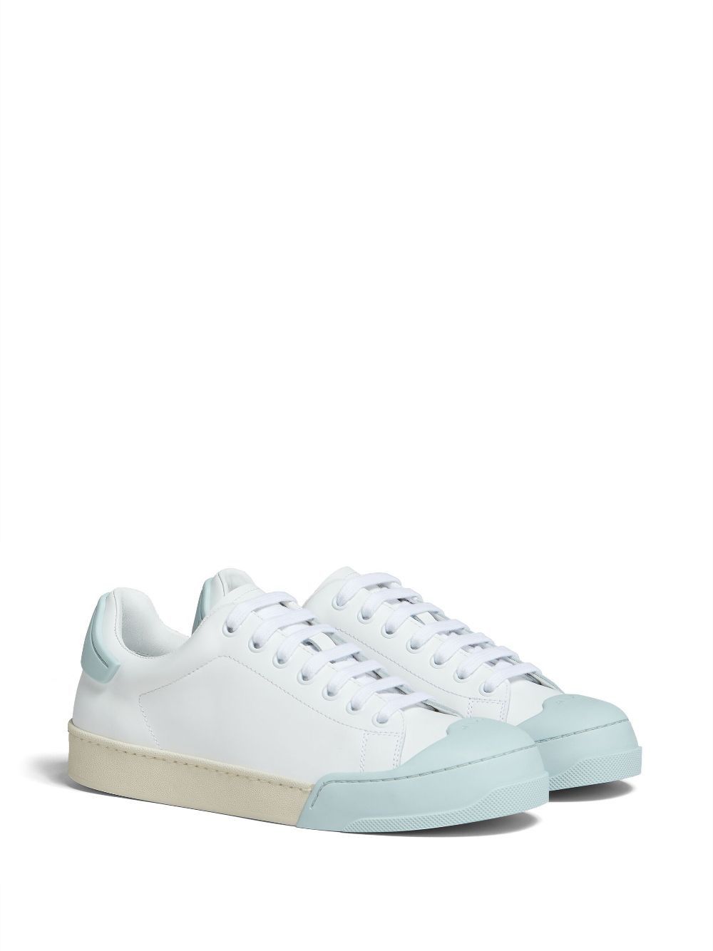 Marni o1w1db10125 Dada Bumper Leather Sneakers in White Size US 10 / IT 40 - 3 Thumbnail