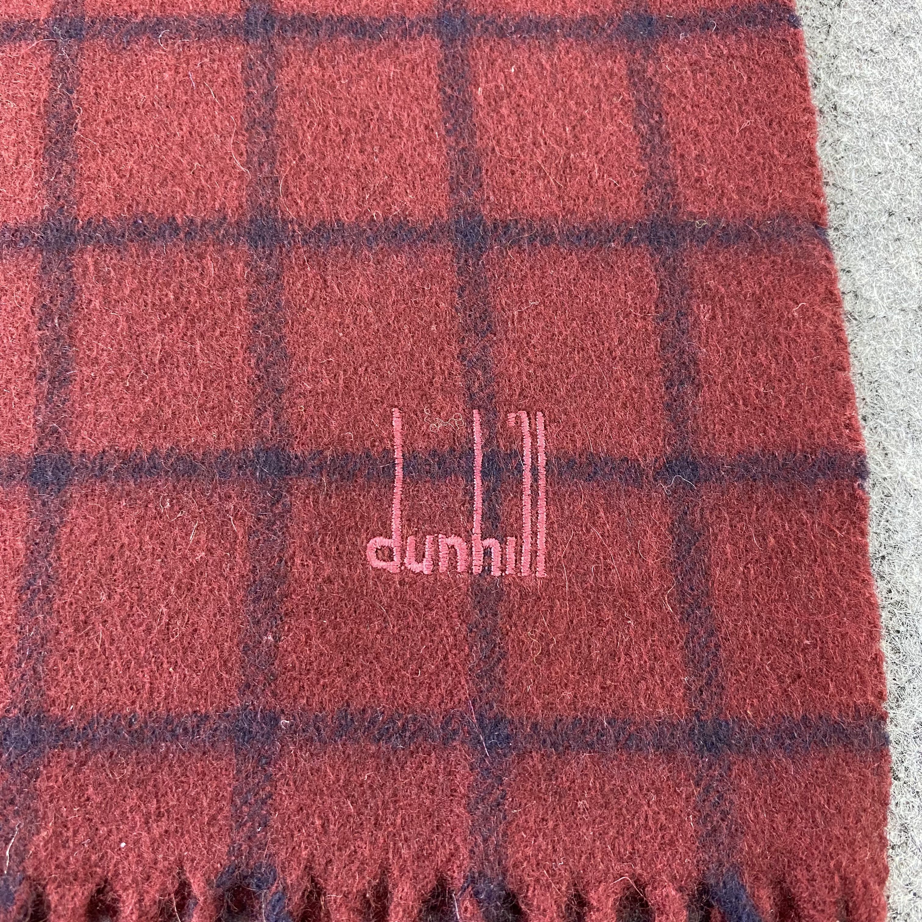 Vintage Alfred Dunhill Cashmere Muffler / Scarf / Neckwear-T1515 Size ONE SIZE - 5 Thumbnail