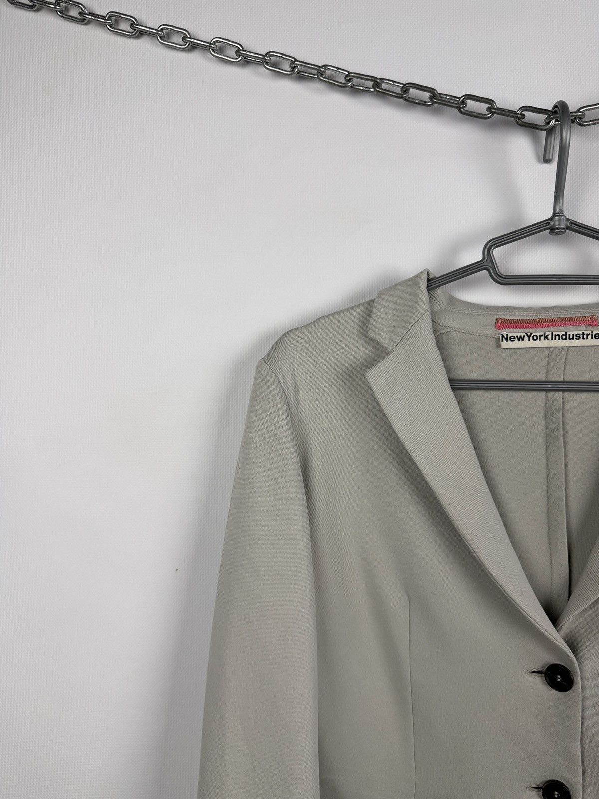 NEWYORKINDUSTRIE New York Industries Cream Two Button Blazer Italy Size 48 Size XL / US 12-14 / IT 48-50 - 3 Thumbnail