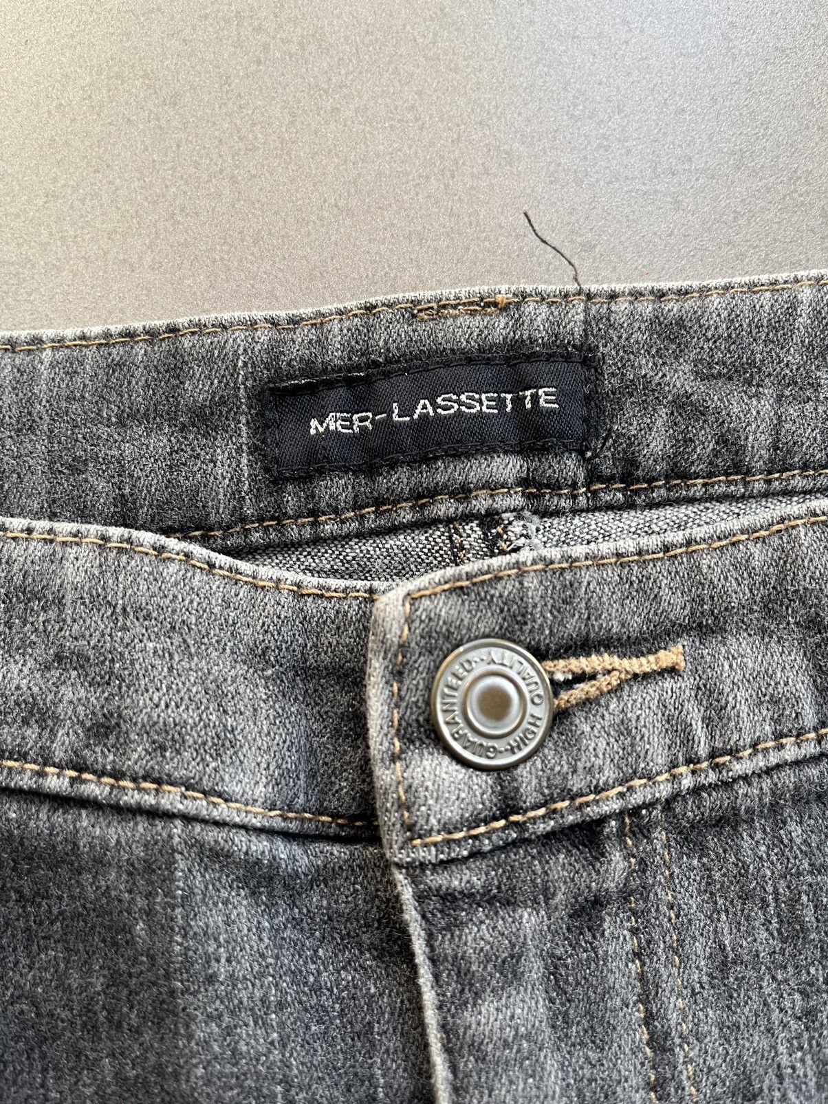 Tornado Mart Japanese Mer-Lassette Denim Flare Punk Style Boot Cut Pants Size US 29 - 9 Thumbnail