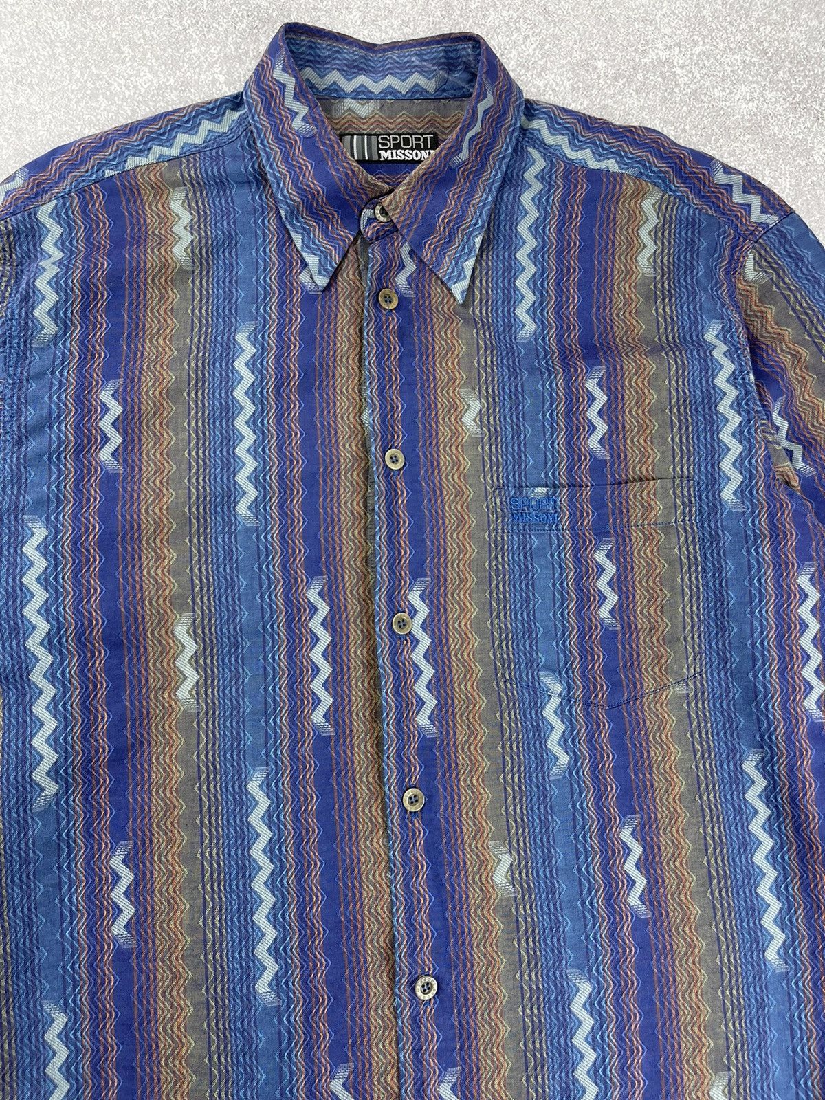 Missoni Vintage Missoni Sport Long Sleeve Shirt Size 52 Size US L / EU 52-54 / 3 - 5 Thumbnail