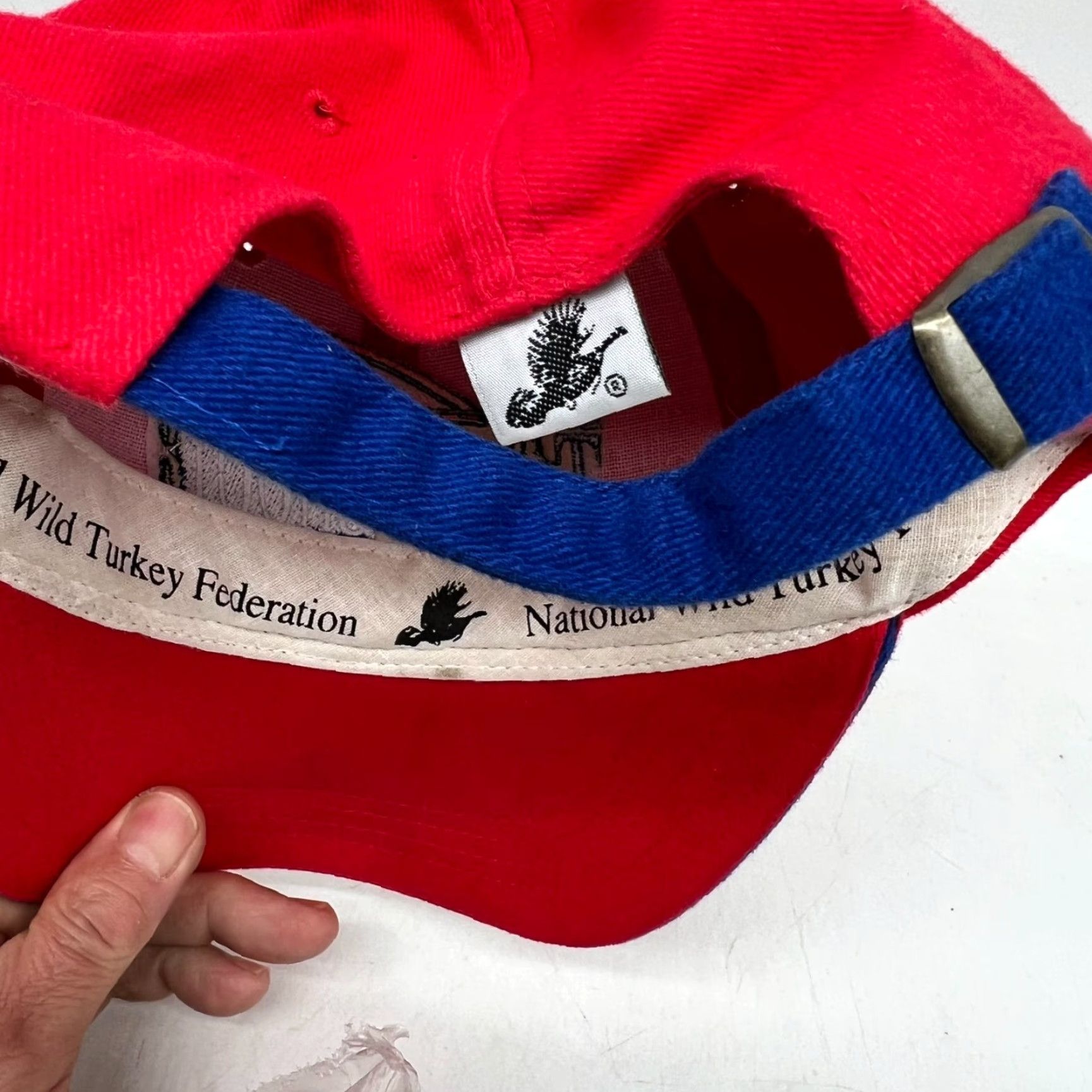 Vintage NWTF Turkey Shoot Embroidered Adjustable Hat Red Empire Men One Size Size ONE SIZE - 6 Thumbnail