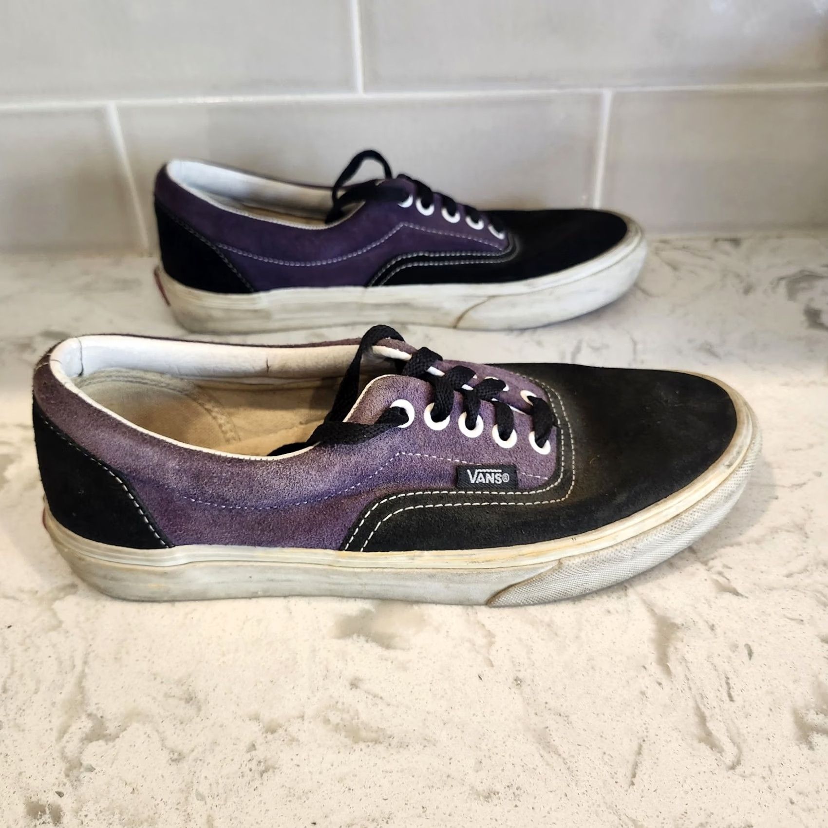 Vans VANS Era Purple Black Low Top Skate Shoes Mens 8.5 Canvas Suede Era Classic Comfort Sneaker Lace Up Shoes Mens Womens Size US M / EU 48-50 / 2 - 5 Thumbnail