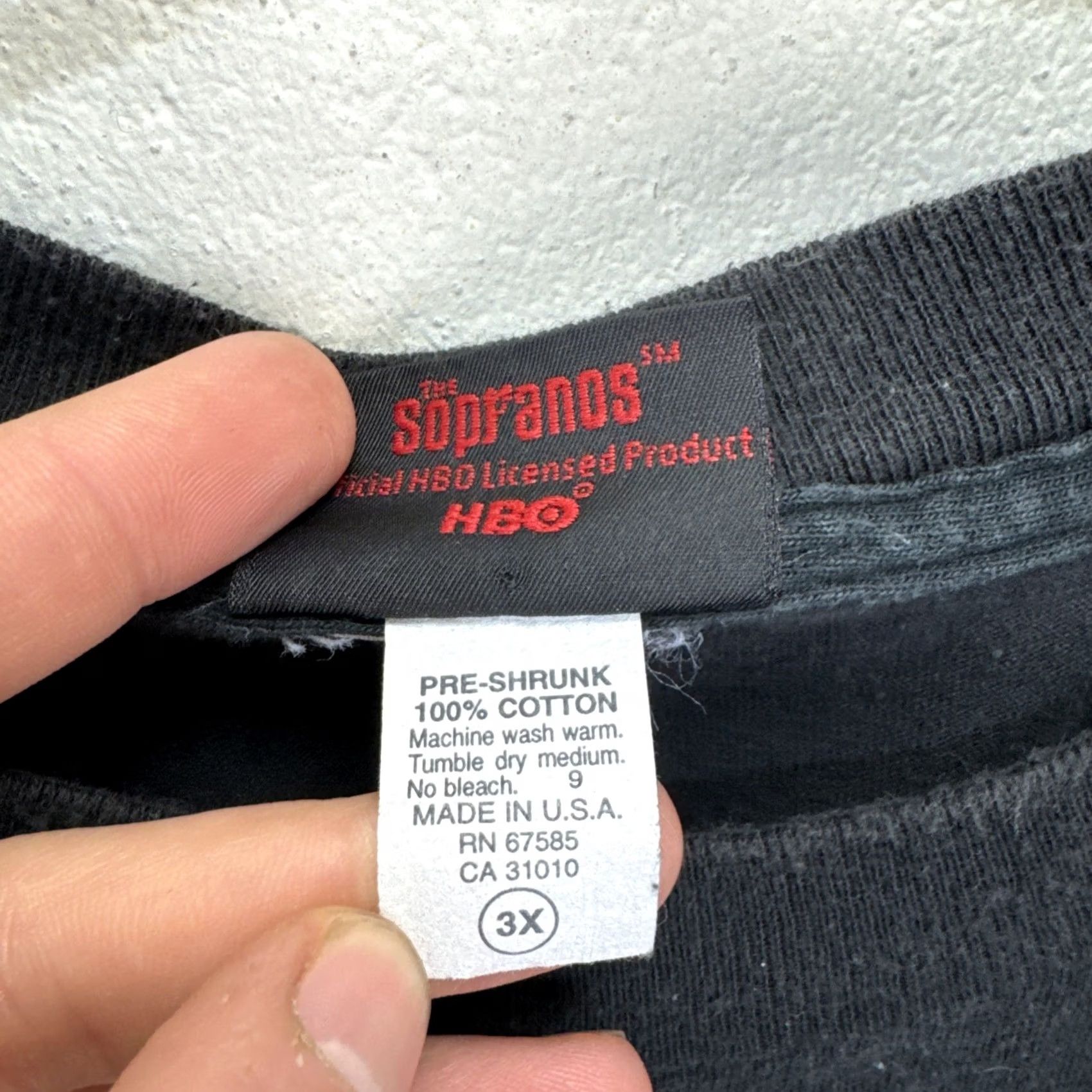 Vintage VINTAGE The Sopranos HBO “Made In New Jersey” Family Tree T-Shirt Sz 3XL Black Mens Crew Neck Graphic Print 90s TV Movie SOPRANOS Size US XXL / EU 58 / 5 - 4 Thumbnail
