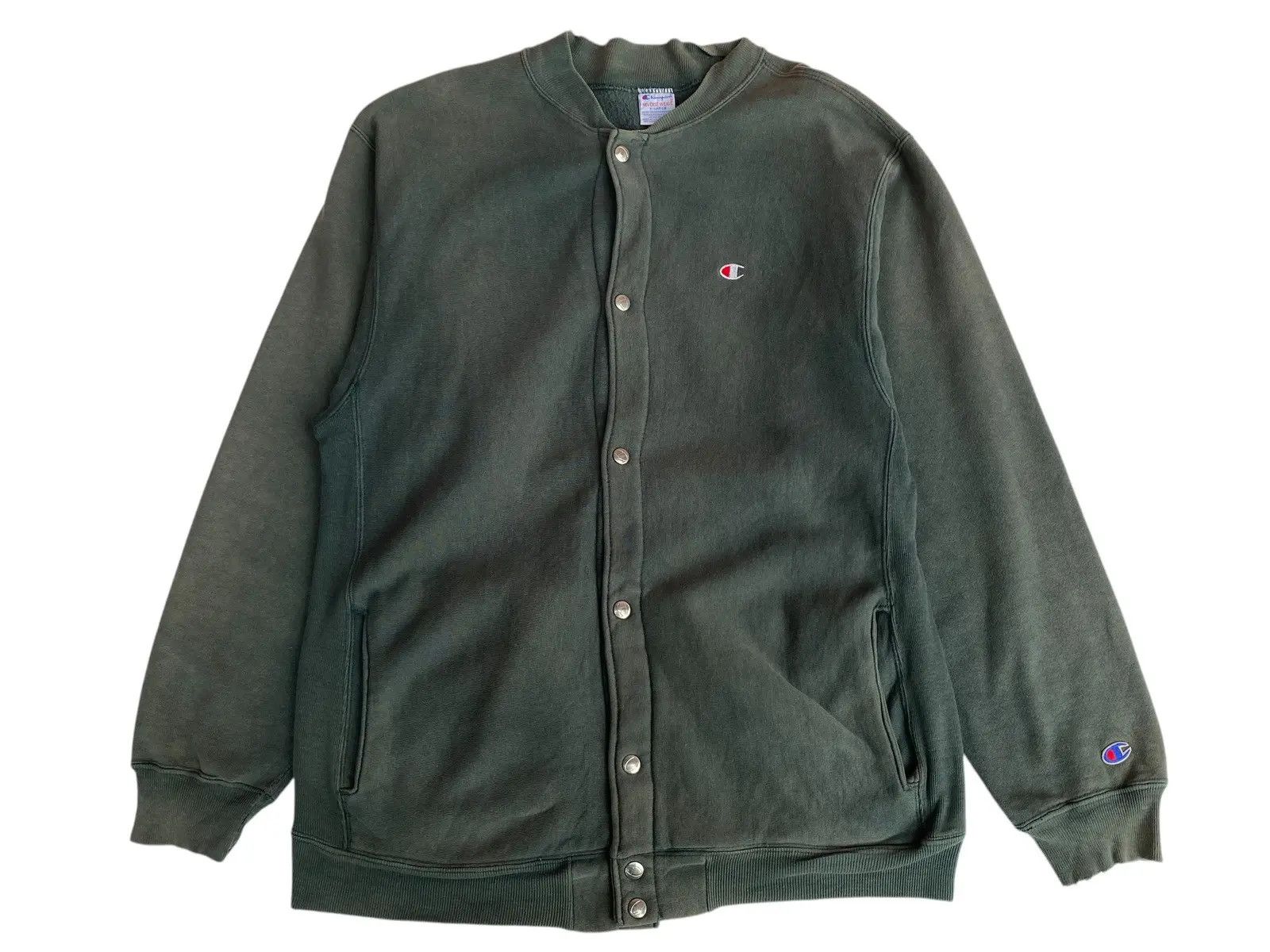 Champion Vtg 90s Champion Reverse Weave Faded Green - Varsity Size US L / EU 52-54 / 3 - 3 Thumbnail