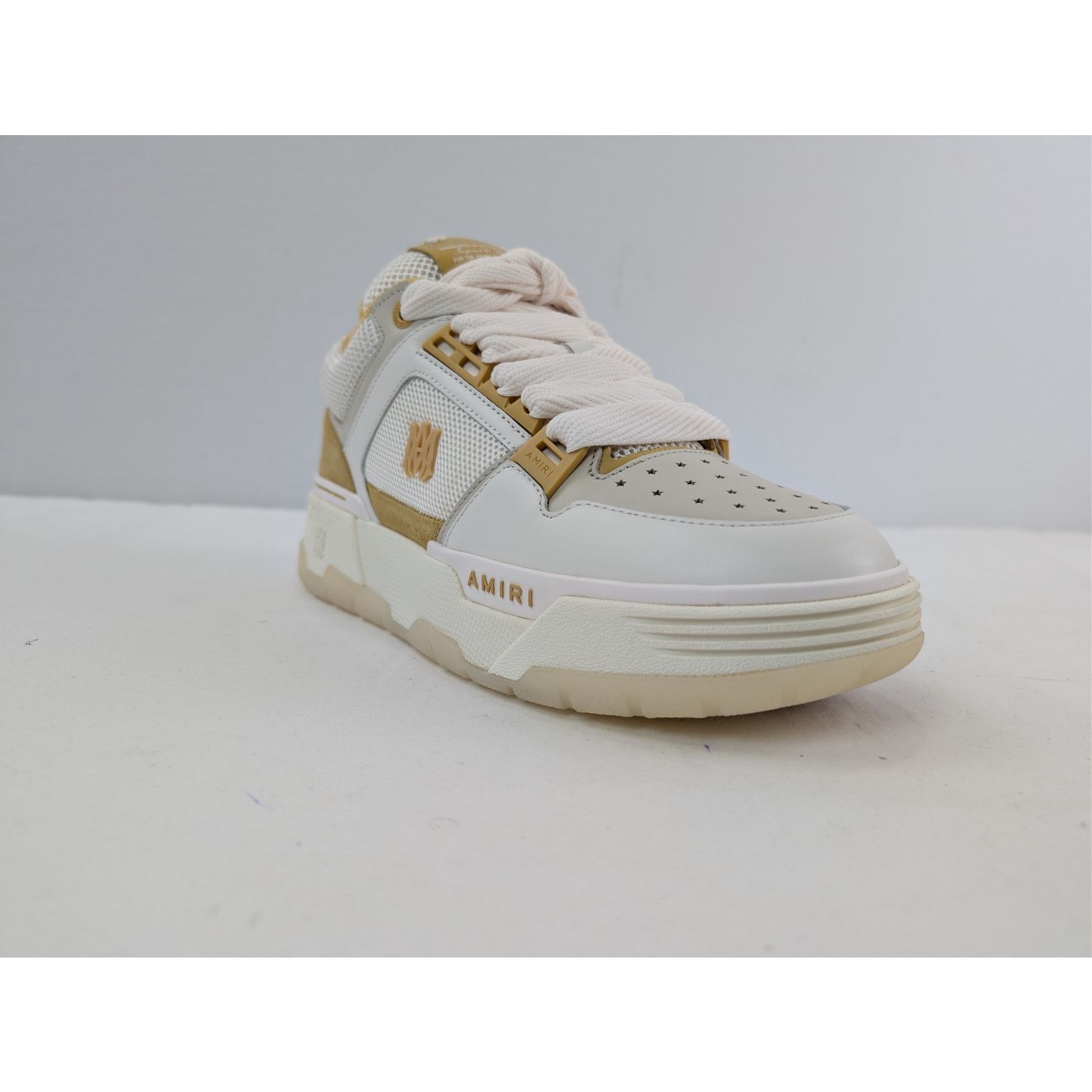 Amiri o1rshd1 Q:2 / MA-1 Low-Top Sneakers in Champagne Size US 11 / EU 44 - 2 Thumbnail