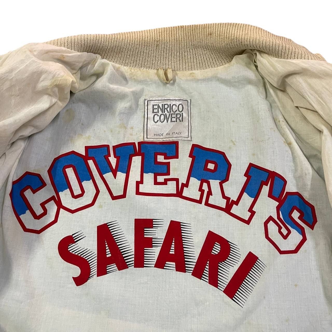 Enrico Coveri Vintage Enrico Coveri Safari Leather Bomber Jacket Size US M / EU 48-50 / 2 - 10 Thumbnail