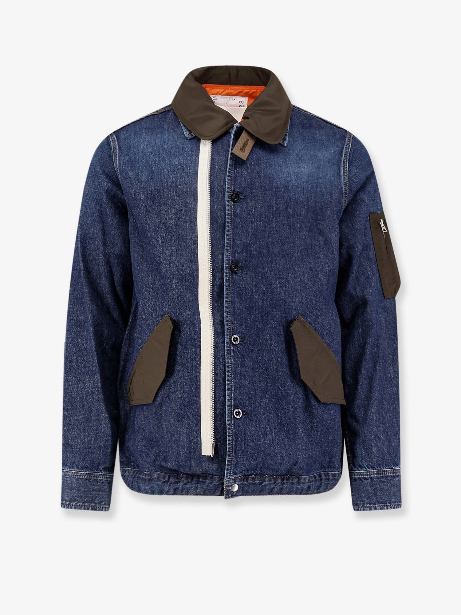 Sacai Denim Jacket With Nylon Inserts Size US M / EU 48-50 / 2 - 1 Thumbnail