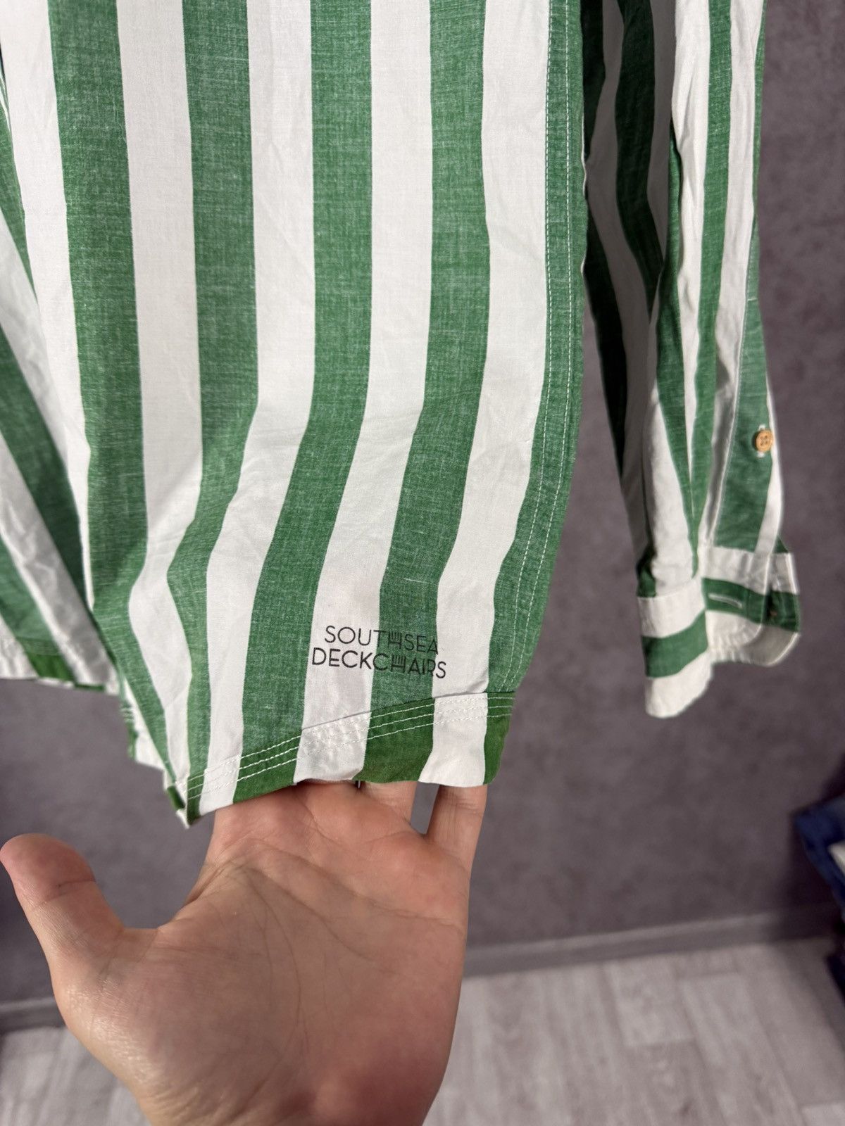 Fred Perry Fred Perry x South Sea Deckchars designer striped logo shirt Size US XS / EU 42 / 0 - 3 Thumbnail