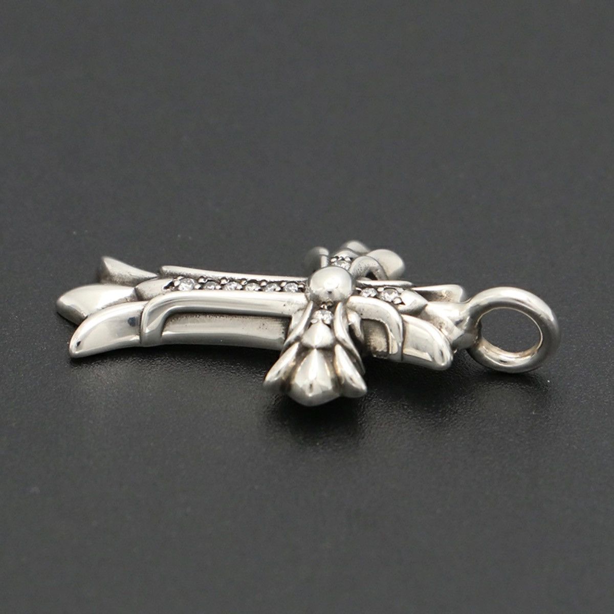 Chrome Hearts Chrome Hearts Diamond Double Ch Cross pendant necklace charm Size ONE SIZE - 3 Thumbnail