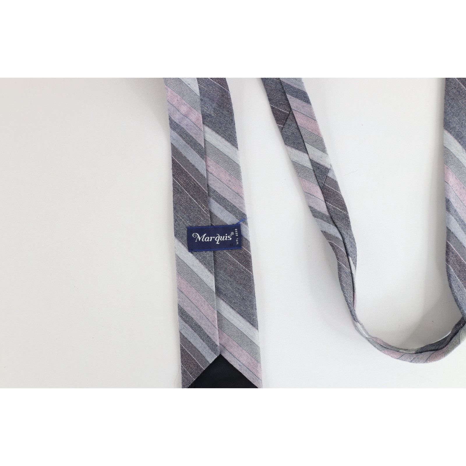 Vintage Vintage 90s Streetwear Striped Wool Tweed Neck Tie Necktie Size ONE SIZE - 4 Thumbnail