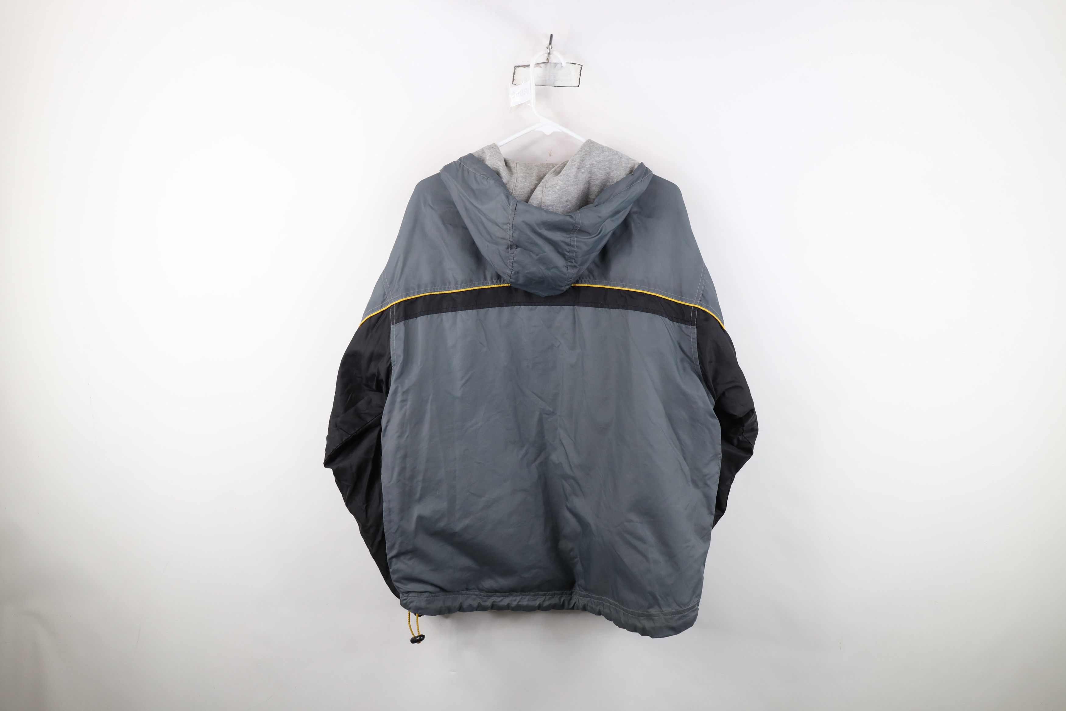 Starter Vintage 90s Starter Reversible Lined Hooded Jacket Gray Size US M / EU 48-50 / 2 - 9 Thumbnail