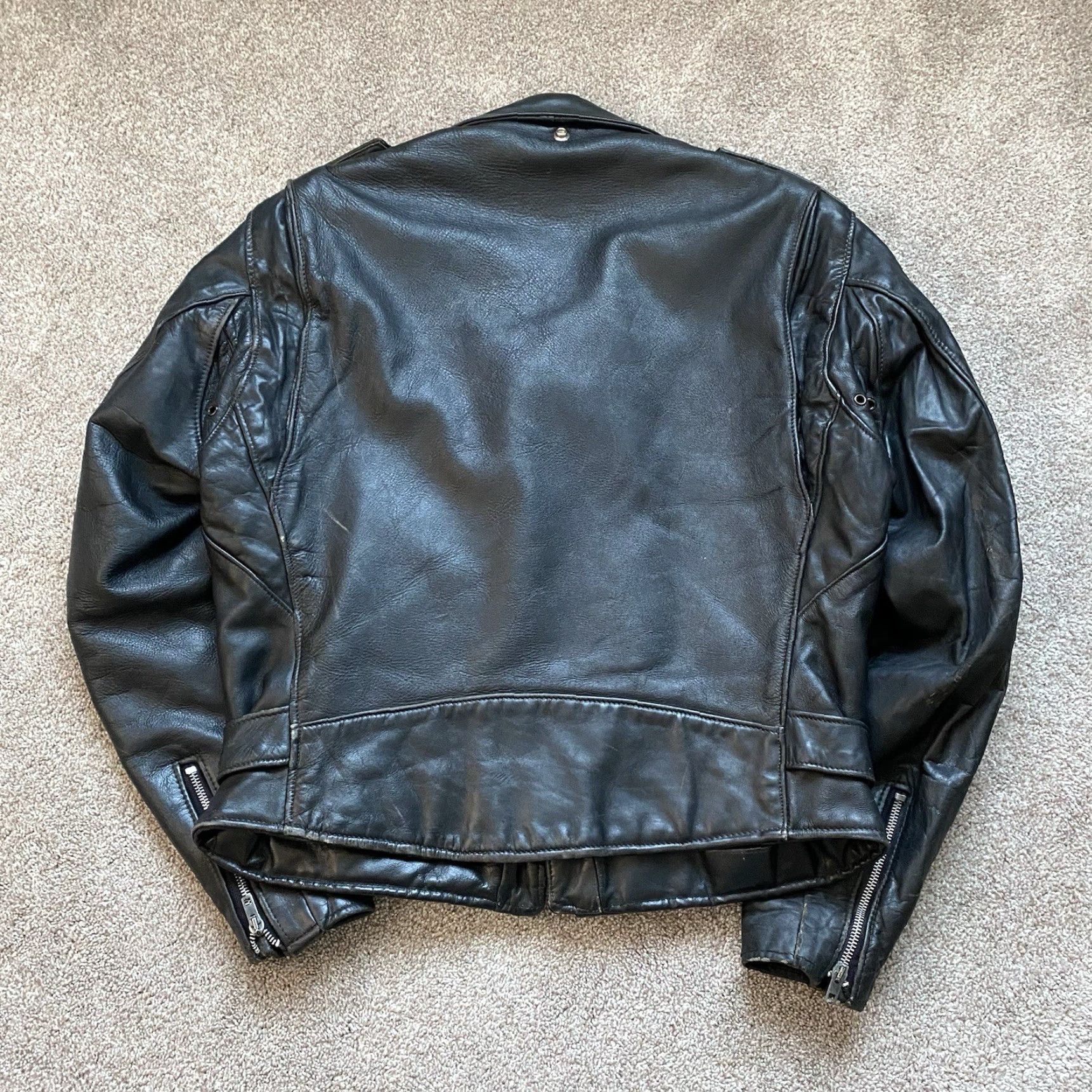 VINTAGE Schott Perfecto 618 Leather Motorcycle Jacket Men Size 42