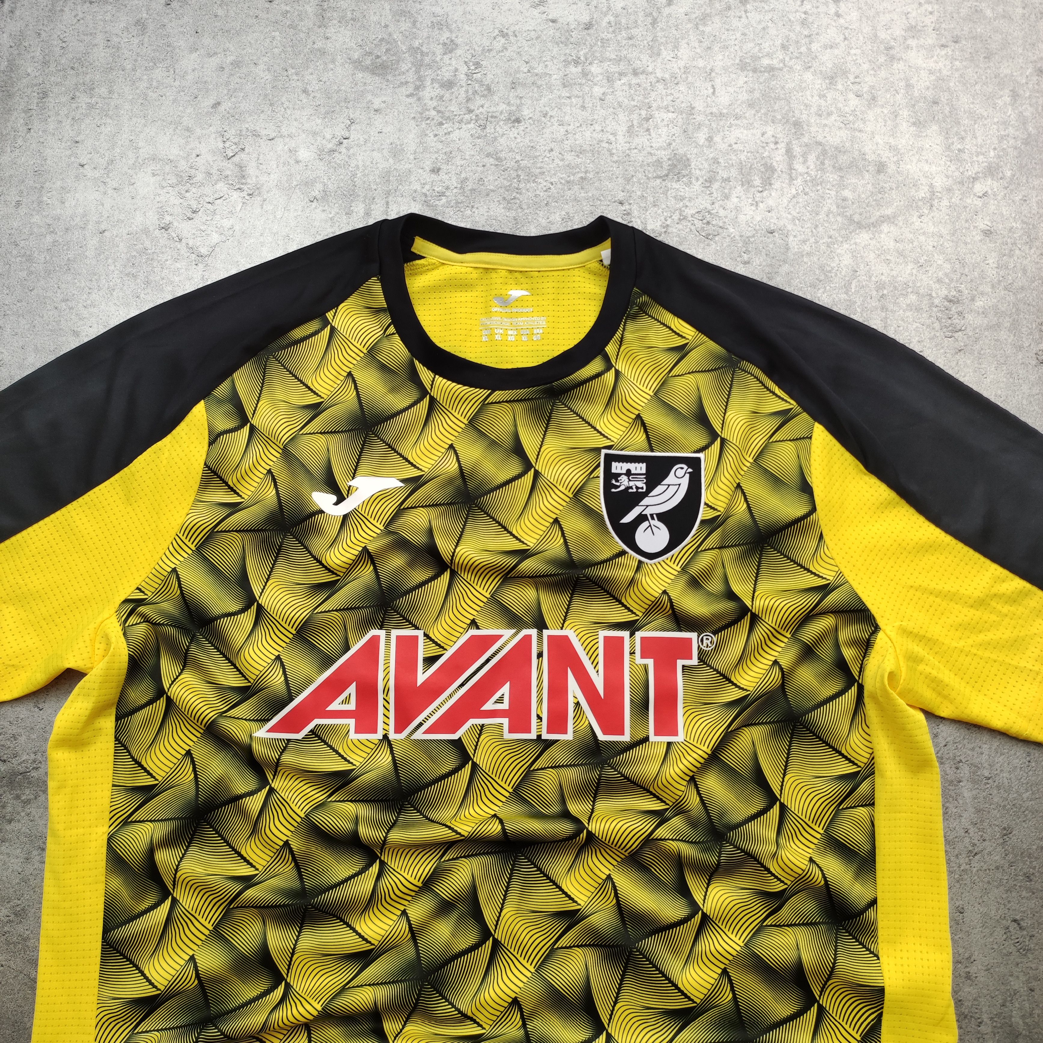 Vintage RARE Norwich City Joma x Football Yellow Match Jersey Size US XL / EU 56 / 4 - 3 Thumbnail