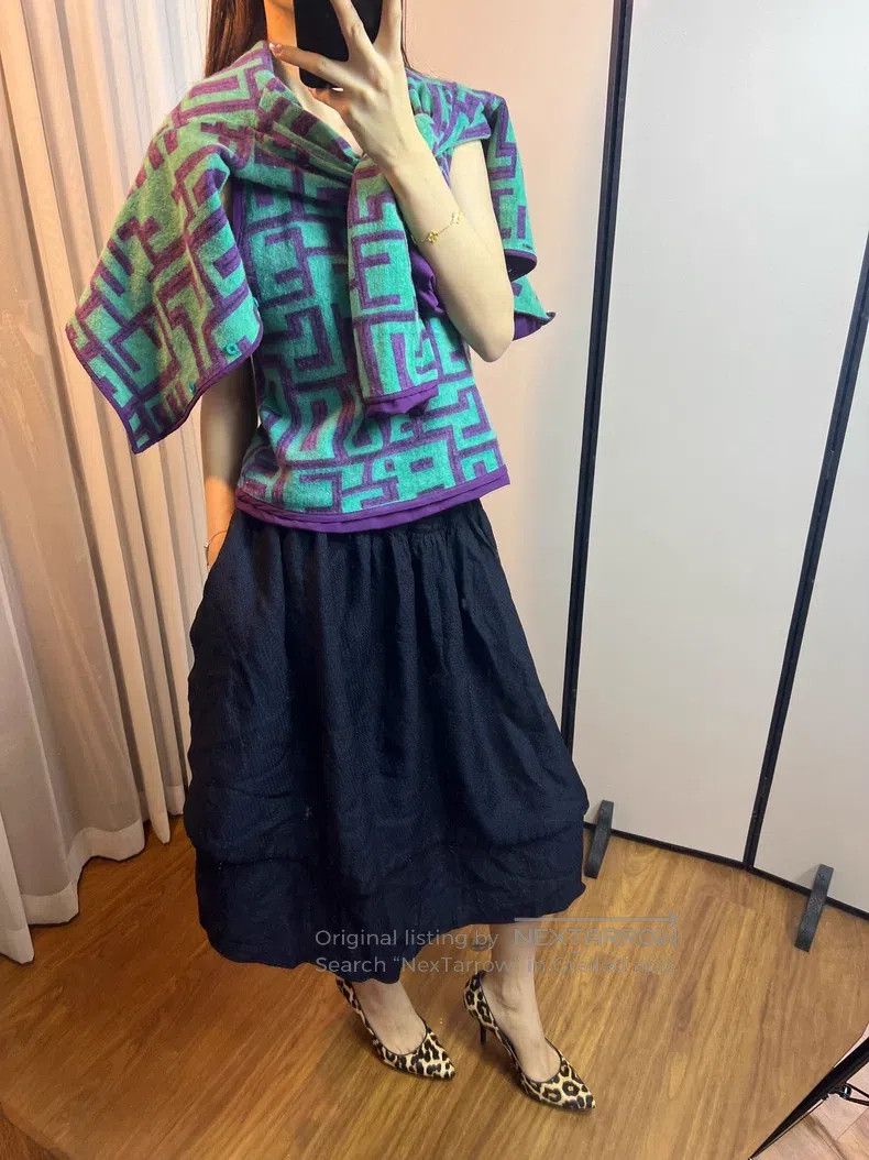 Comme des Garcons Comme Des Garcons size XS Double-Layered Deep Blue Oversiz Size 23" - 7 Thumbnail