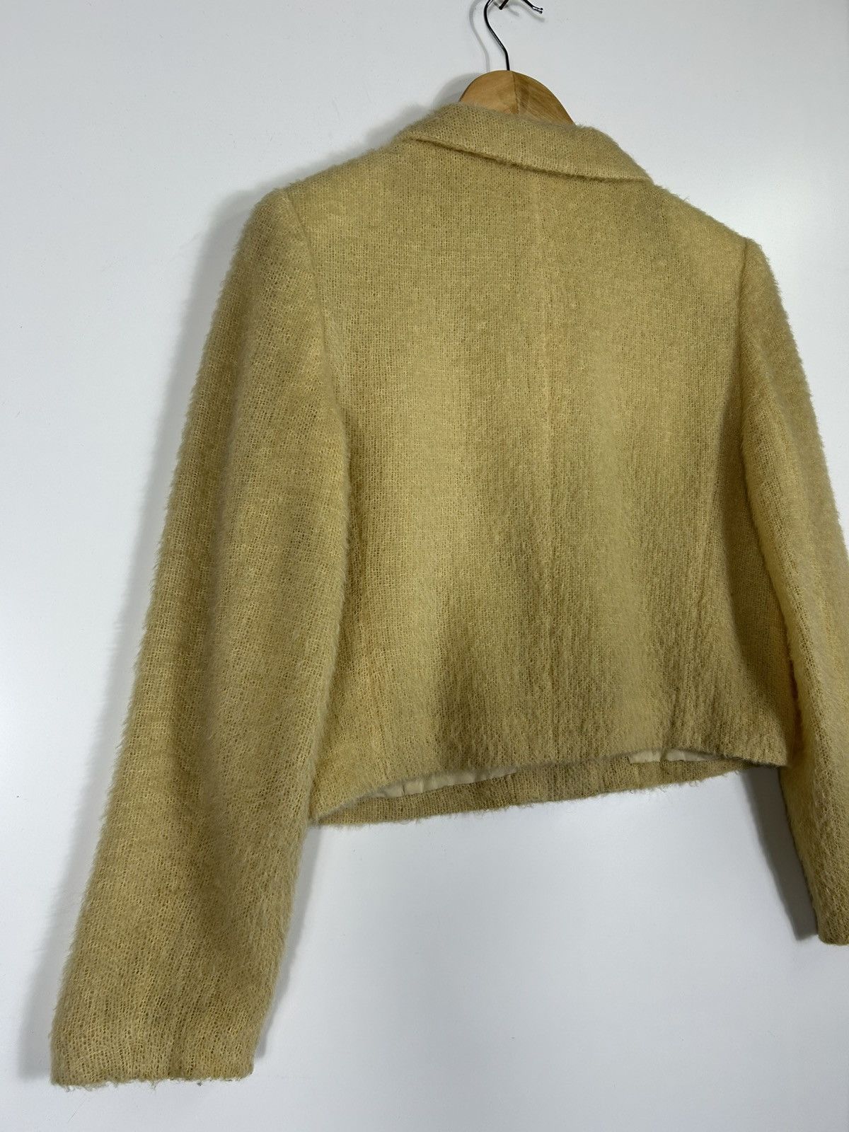 Balenciaga 🔥Vintage Luxury Balenciaga Mohair Button Cropped Jacket Size XS / US 0-2 / IT 36-38 - 12 Thumbnail