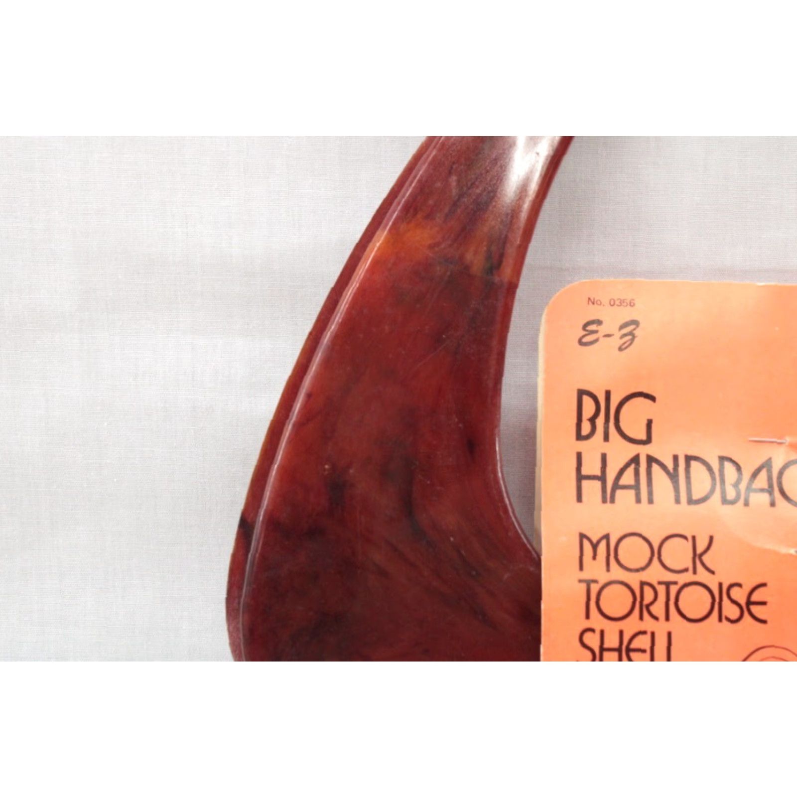 Vintage VINTAGE Big Handbag Purse Handles Replacement DIY Purse Plastic Mock Tortoise Unisex Bag Strap/Handle 70s Brown Size ONE SIZE - 4 Thumbnail