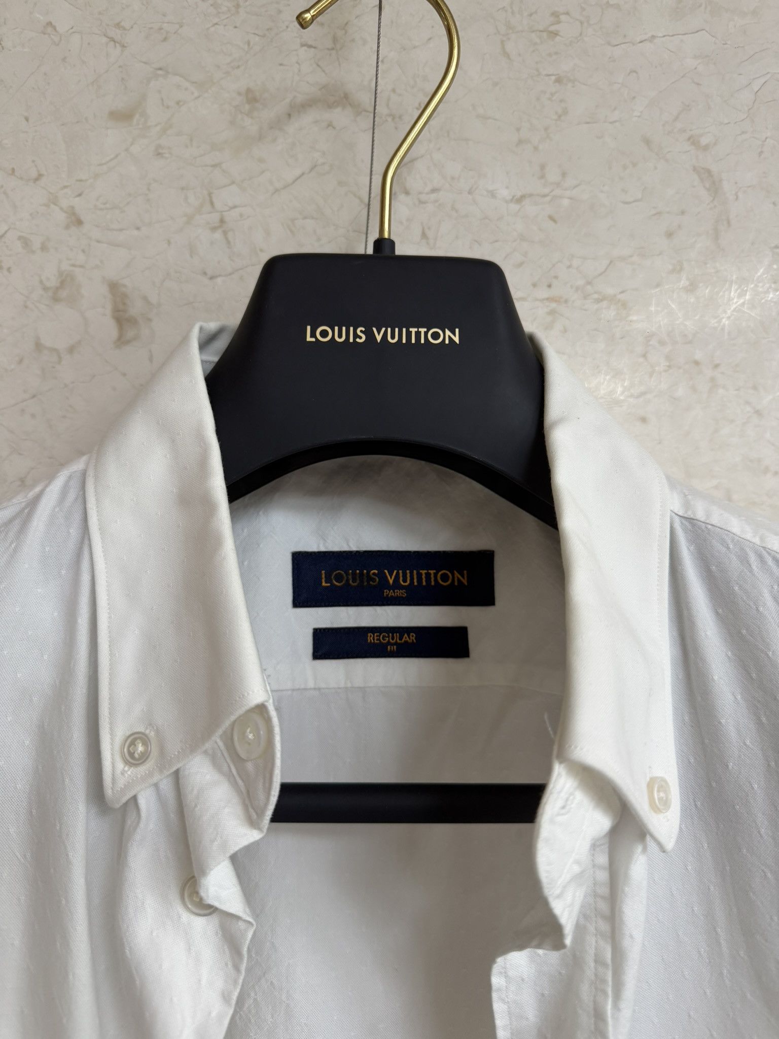 Louis Vuitton Louis Vuitton / Oxford Shirt White Regular Fit / 41 Size US M / EU 48-50 / 2 - 5 Thumbnail