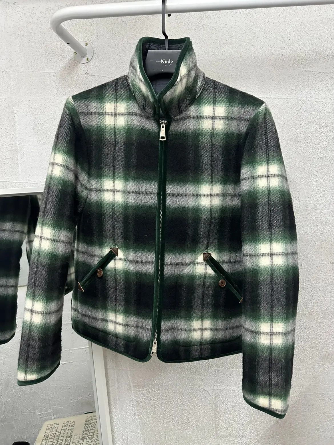 Number (N)ine Sz 3 Number Nine 09AW Plaid Wool Cotton Filed Jacket-2505 Size US L / EU 52-54 / 3 - 2 Thumbnail