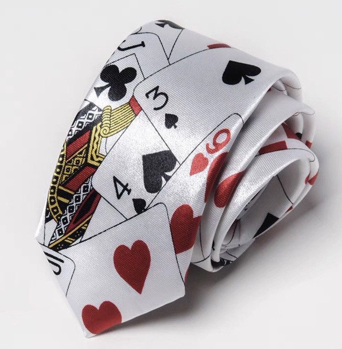 Japanese Brand × The Tie Bar Retro punk fashion design y2k poker neck tie Size ONE SIZE - 2 Thumbnail