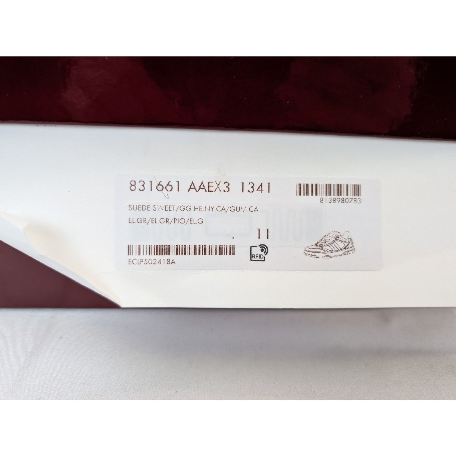 Gucci o1rshd1 GG nylon with suede and leather trims sneakers Size US 11.5 / EU 44-45 - 21 Thumbnail