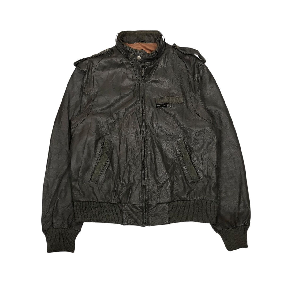Japanese Brand 🔥VINTAGE BIKER LEATHER JACKET EUROPE CRAFT ISSEY MIYAKE Size US M / EU 48-50 / 2 - 1 Thumbnail