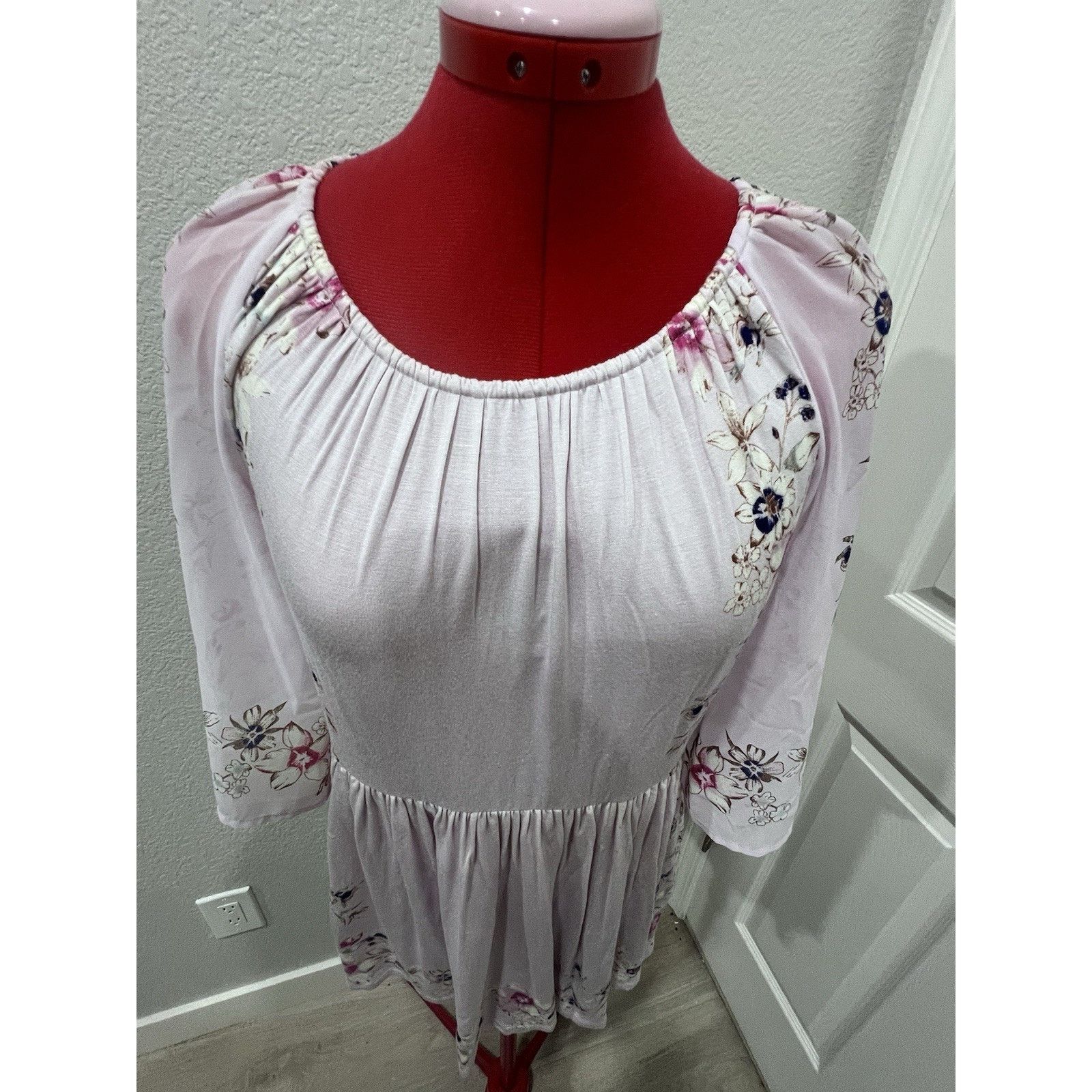 Anthropologie Anthropologie One September Pink Floral Garden Border Fairy Size XS / US 0-2 / IT 36-38 - 7 Thumbnail