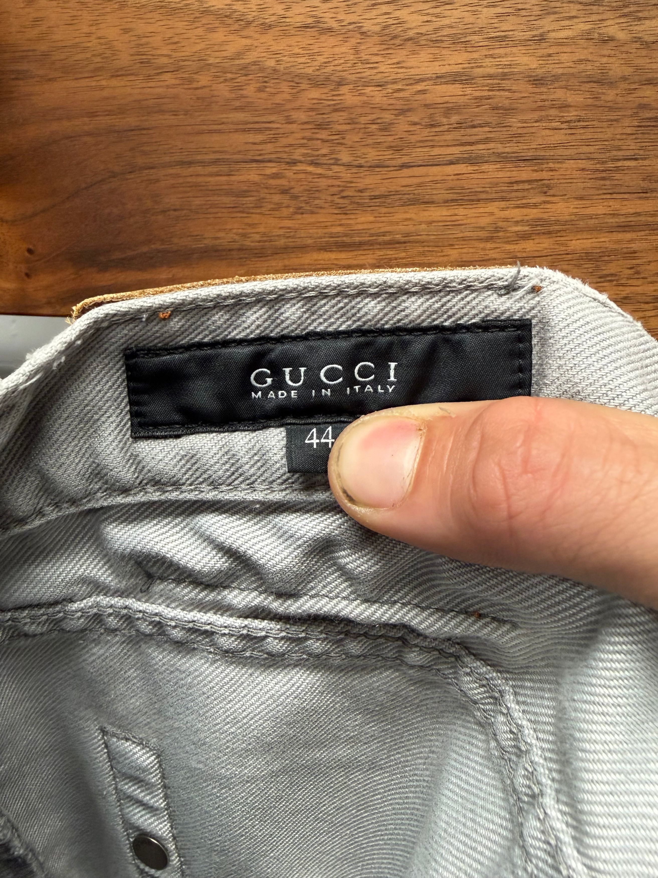 Gucci 2000s Gucci Washed Grey Skinny Jeans Size US 30 / EU 46 - 5 Thumbnail