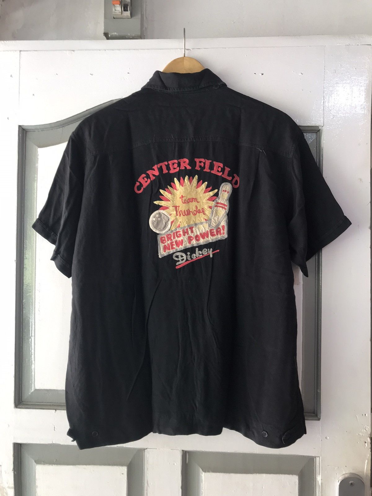 Japanese Brand × Lucky Brand × Vintage Vintage Rayon Lucky Bowling Shirt Team Thunder Size US L / EU 52-54 / 3 - 3 Thumbnail
