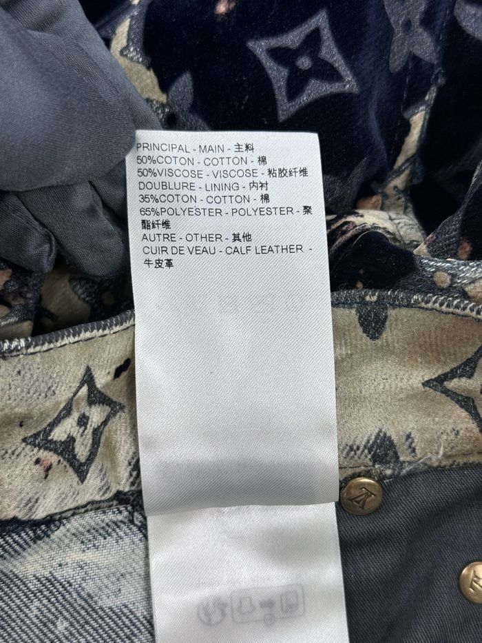 Louis Vuitton Monogram Print Faded Denim Size US 36 / EU 52 - 12 Thumbnail