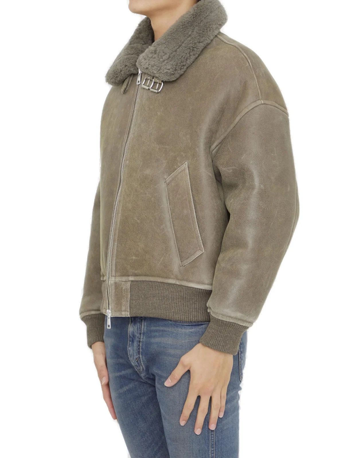 AMI Ami - Zip Up Shearling Bomber Size US XL / EU 56 / 4 - 3 Thumbnail