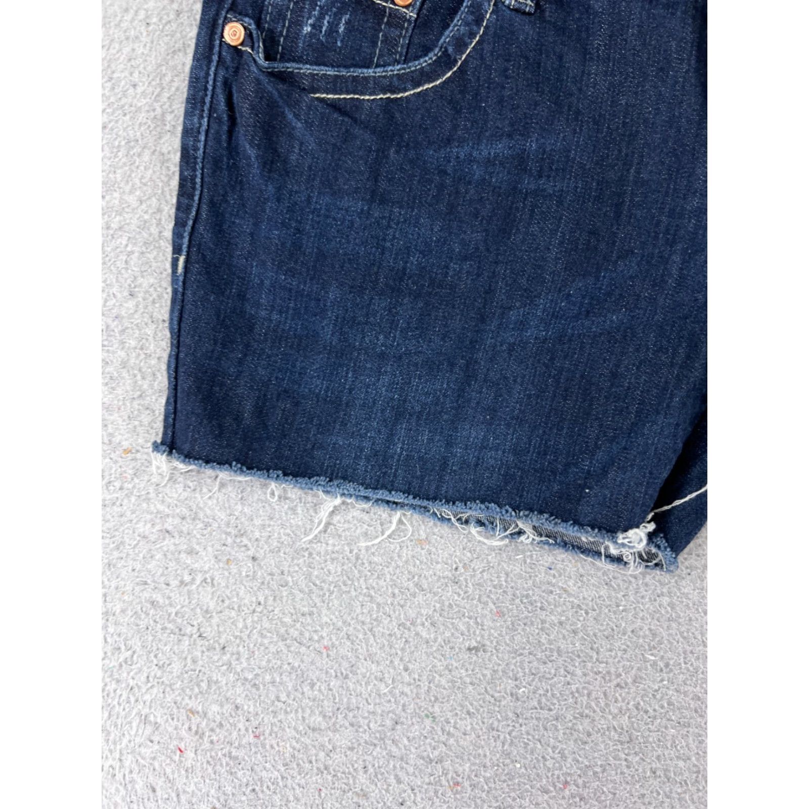Mossimo VINTAGE Mossimo Shorts Womens 9 Denim Blue Jean Cutoff Low Rise 29x4 Cotton Size 30" / US 8 / IT 44 - 3 Thumbnail
