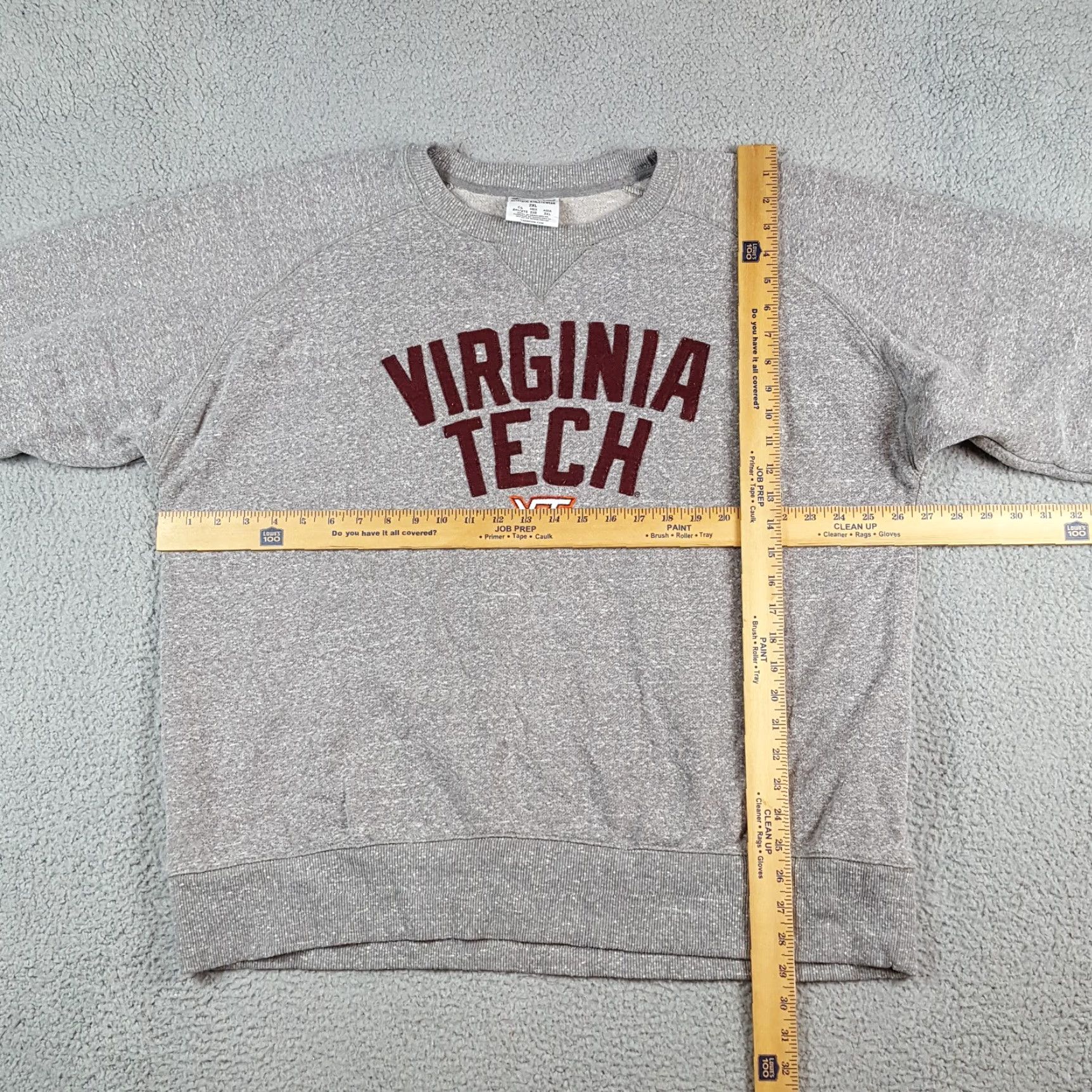 Champion Vintage Champion VT Hokies Football Pullover Sweatshirt Mens 2XL Gray Crewneck Sweatshirt Size US XXL / EU 58 / 5 - 7 Thumbnail