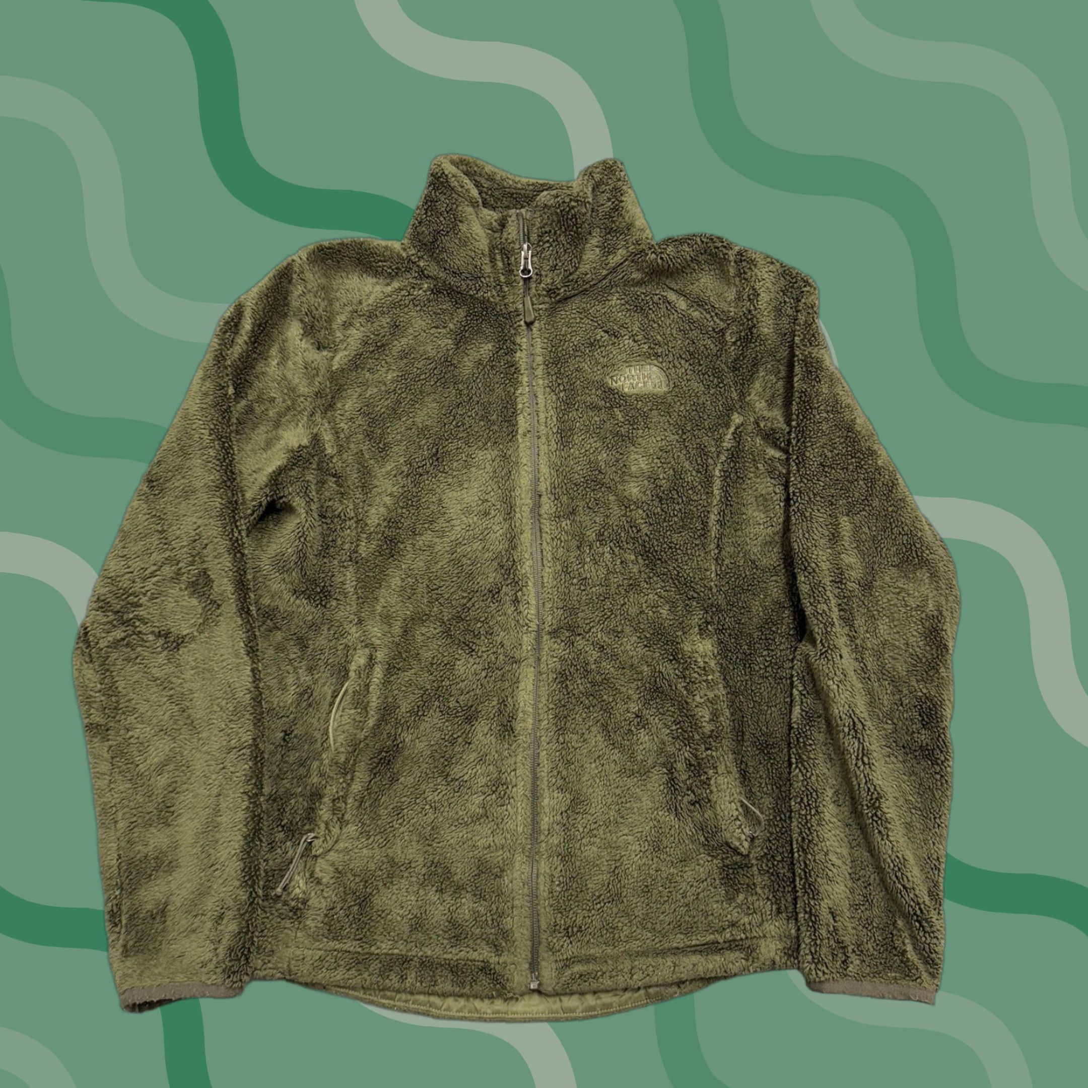 The North Face The North Face Jacket Womens Small Green High Pile Fleece Full Zip Soft Size S / US 4 / IT 40 - 1 Thumbnail