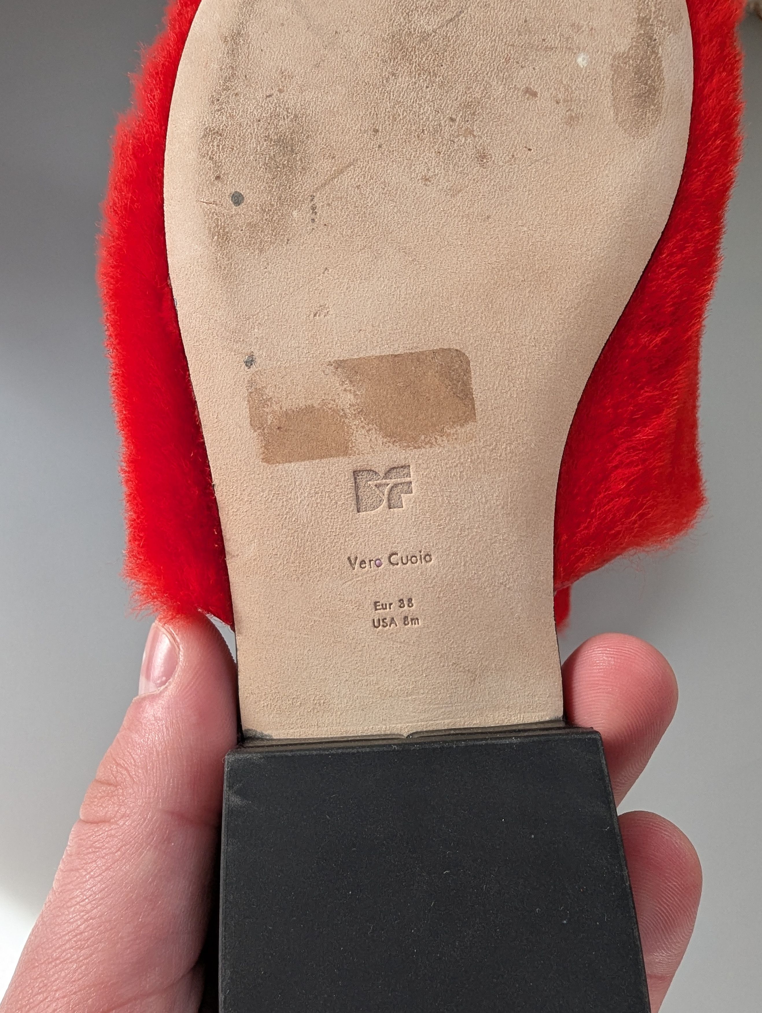 Diane von Furstenberg × Japanese Brand Diane Von Furstenberg Santi shearling slides - red Size US 8 / IT 38 - 6 Thumbnail