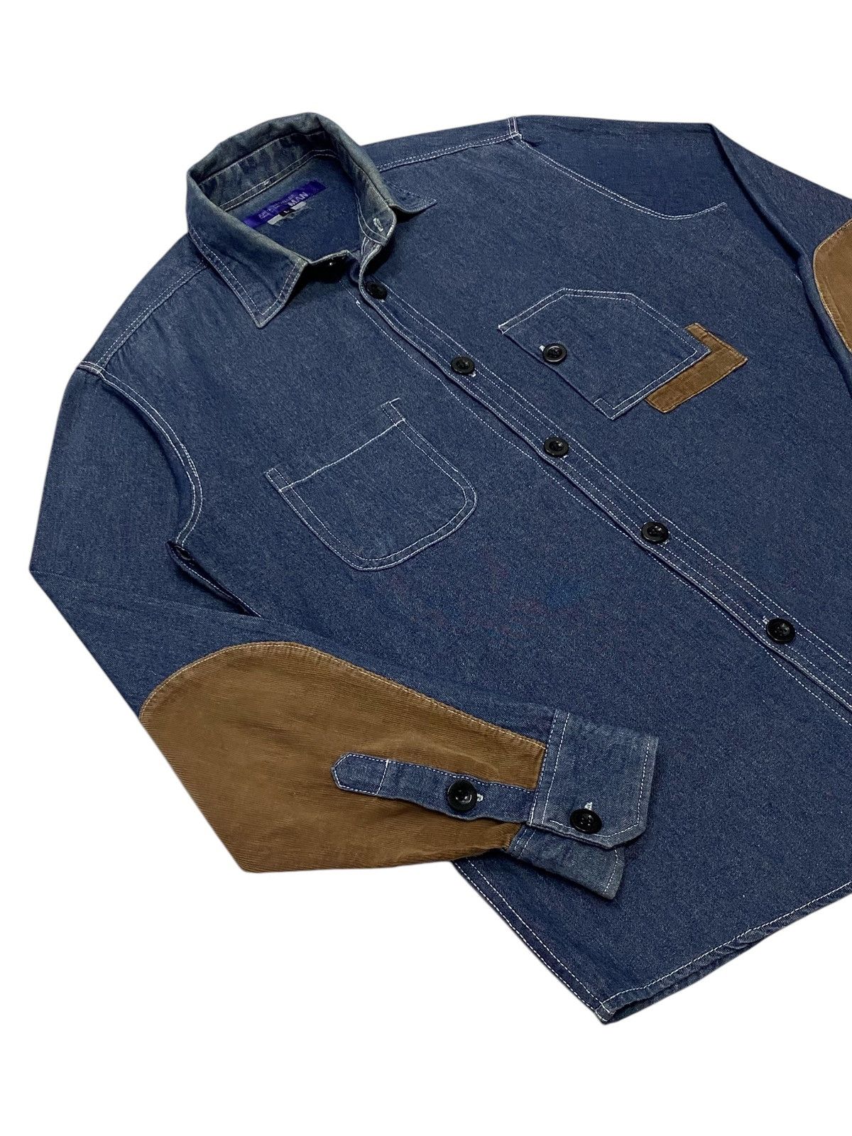 Junya Watanabe Junya Watanabe Man AD2009 Denim Shirt Button Ups Size US L / EU 52-54 / 3 - 20 Thumbnail