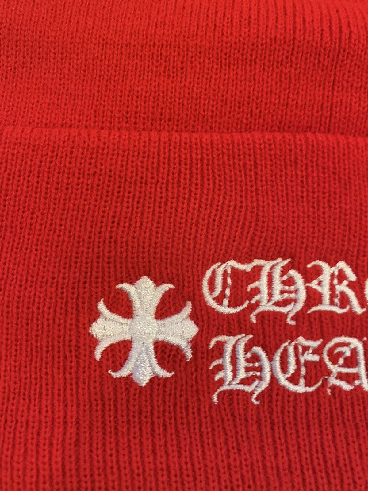 Chrome Hearts Chrome Hearts Red Beanie Size ONE SIZE - 2 Thumbnail